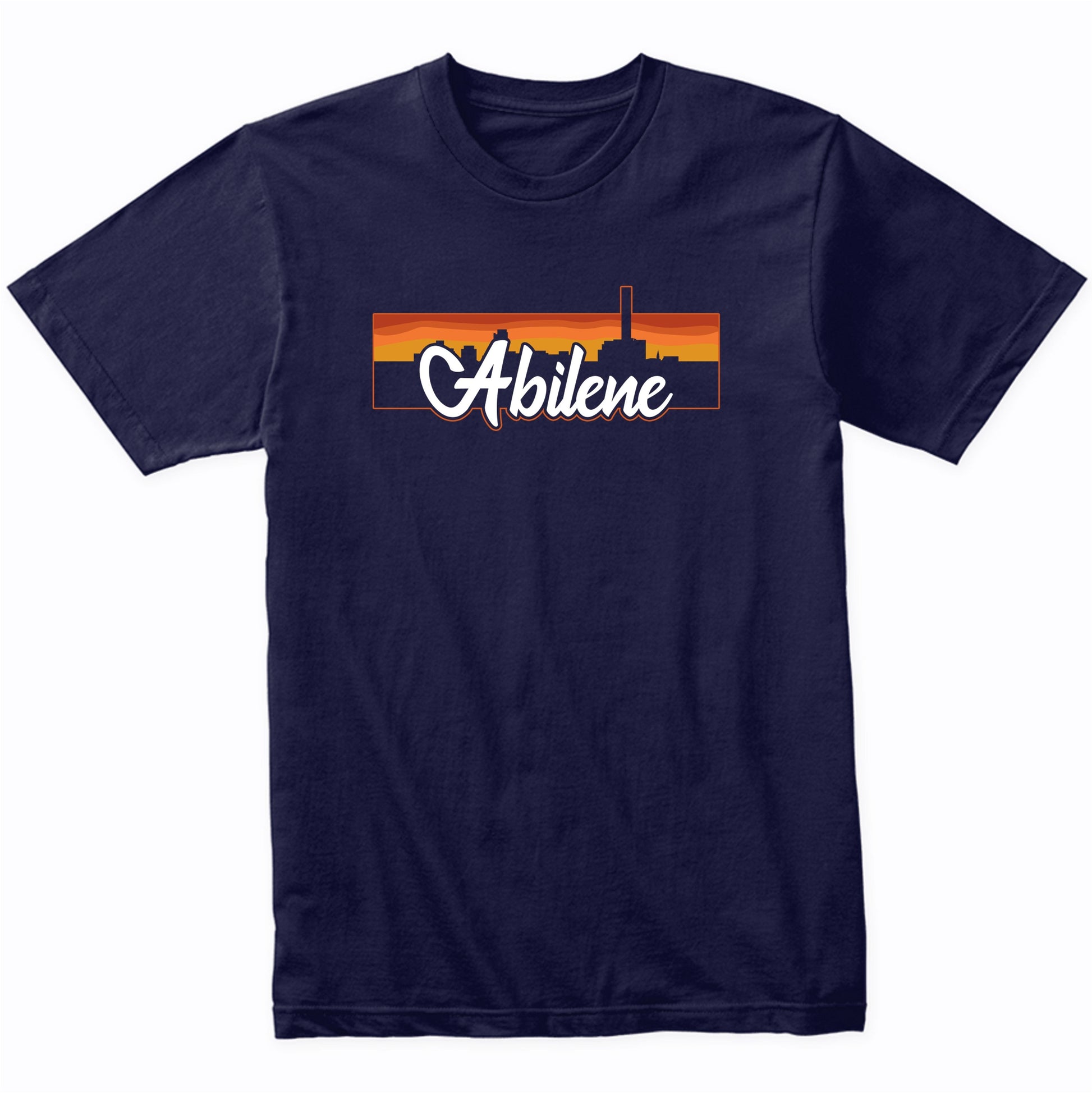 Vintage Style Retro Abilene Texas Sunset Skyline T-Shirt