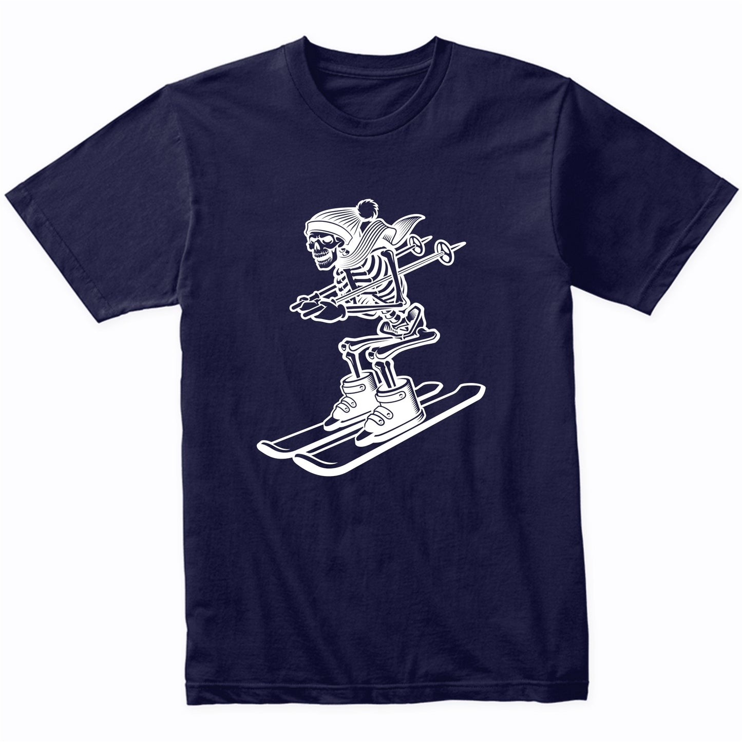 Skiing Skeleton Cool Ski T-Shirt