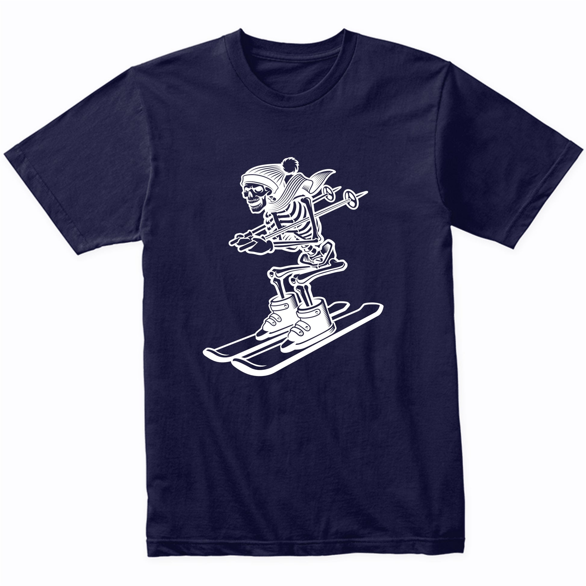 Skiing Skeleton Cool Ski T-Shirt