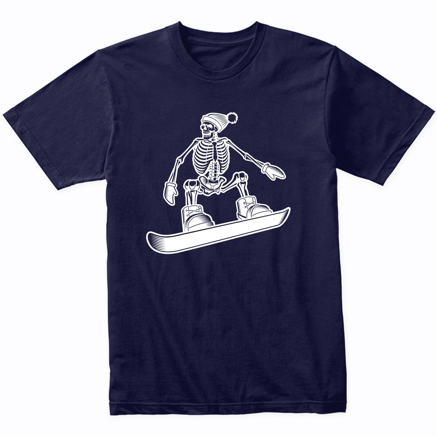 Snowboarding Skeleton Cool Snowboard T-Shirt