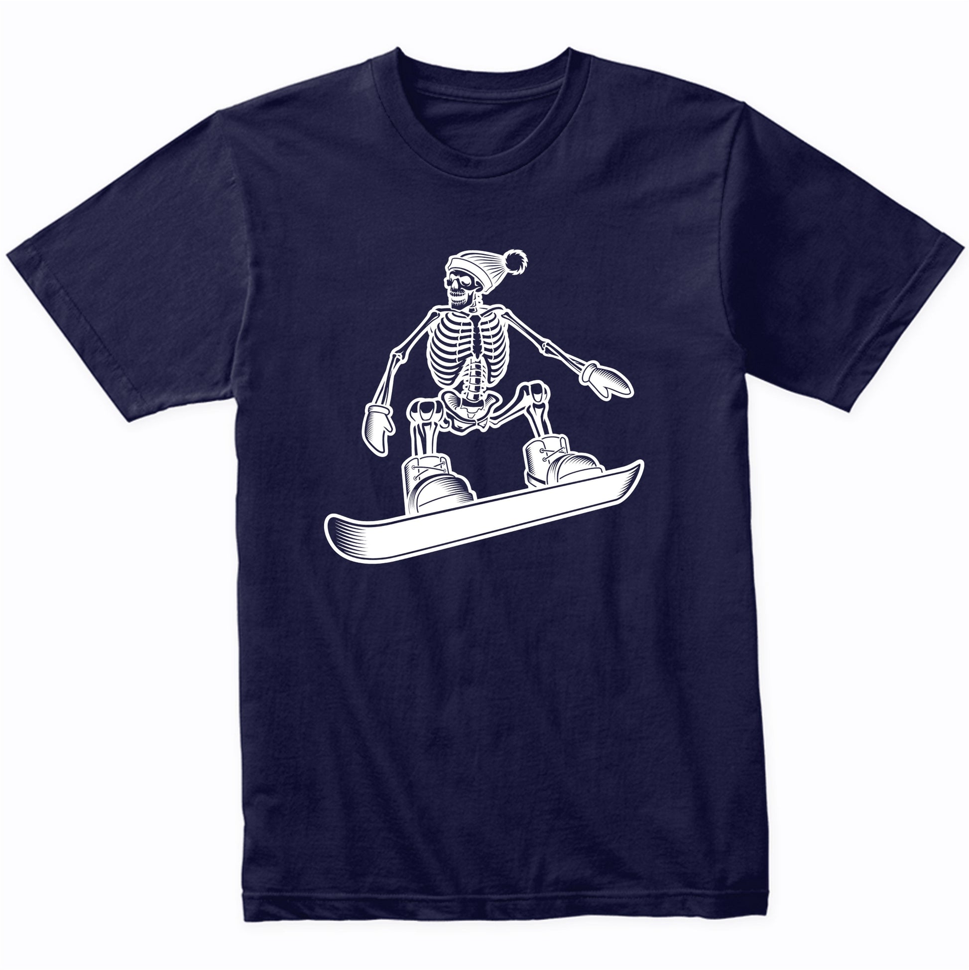 Snowboarding Skeleton Cool Snowboard T-Shirt