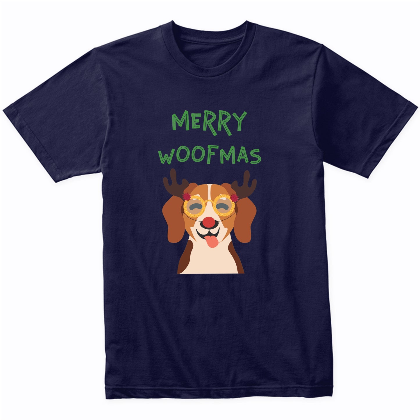 Merry Woofmas Funny Dog Lover Christmas T-Shirt