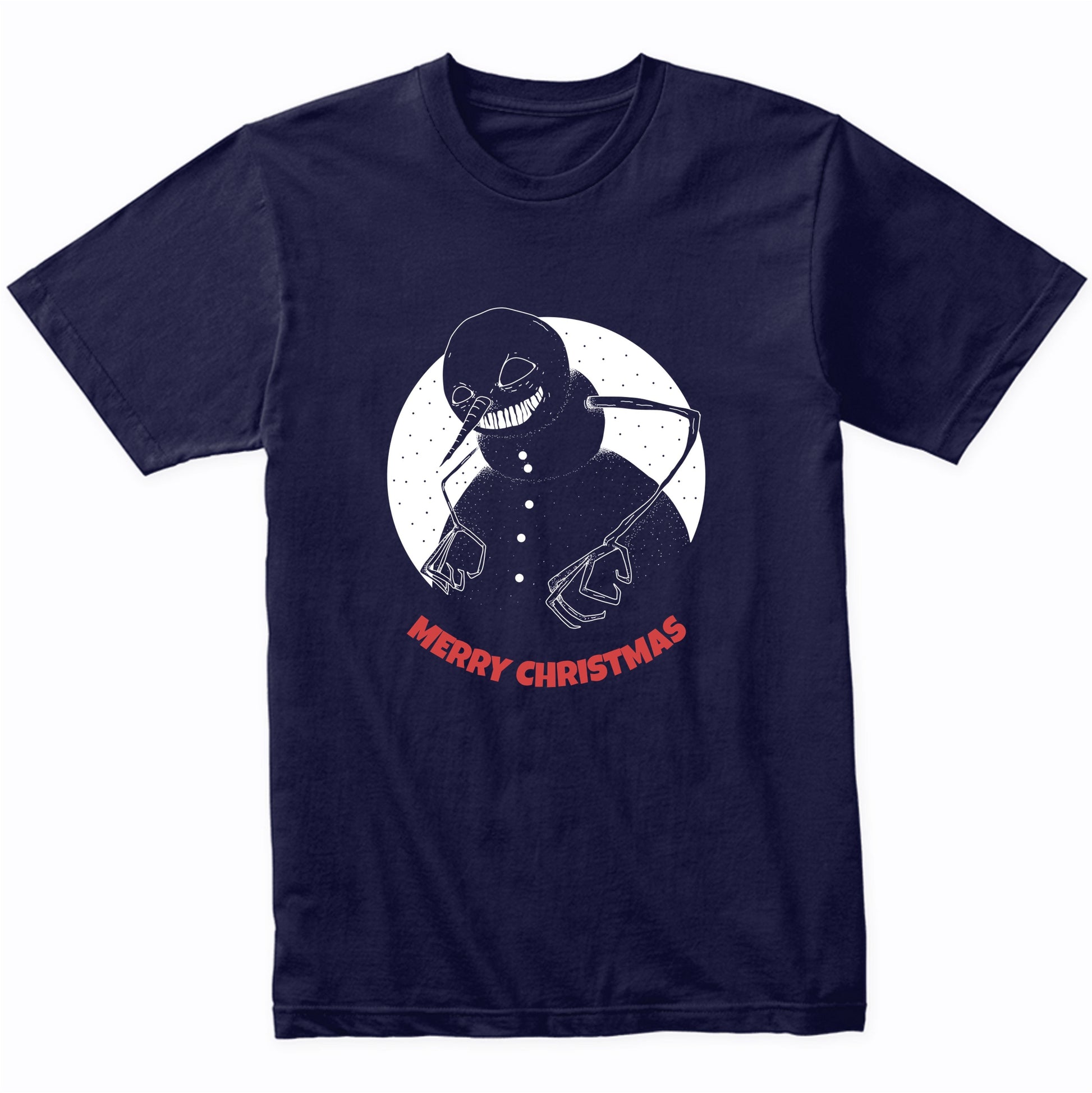 Evil Snowman Merry Christmas T-Shirt