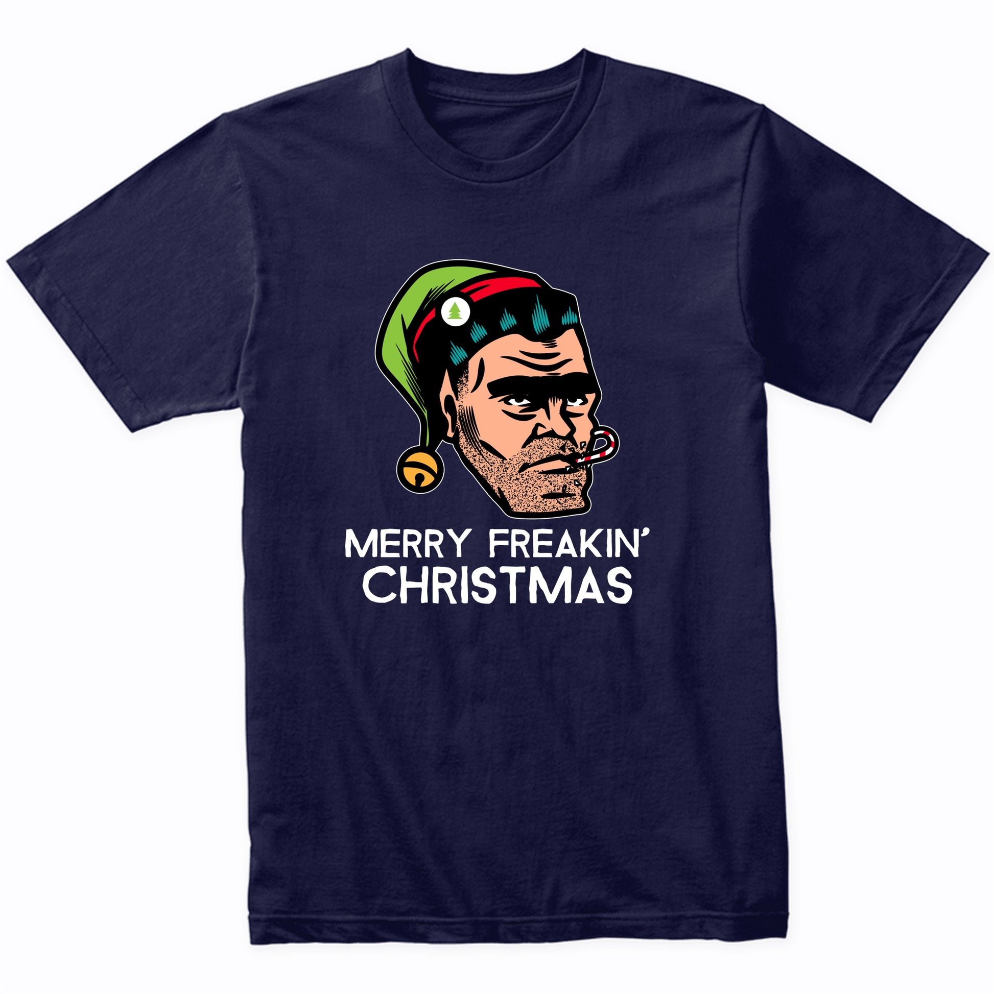 Merry Freakin' Christmas Funny Angry Elf T-Shirt