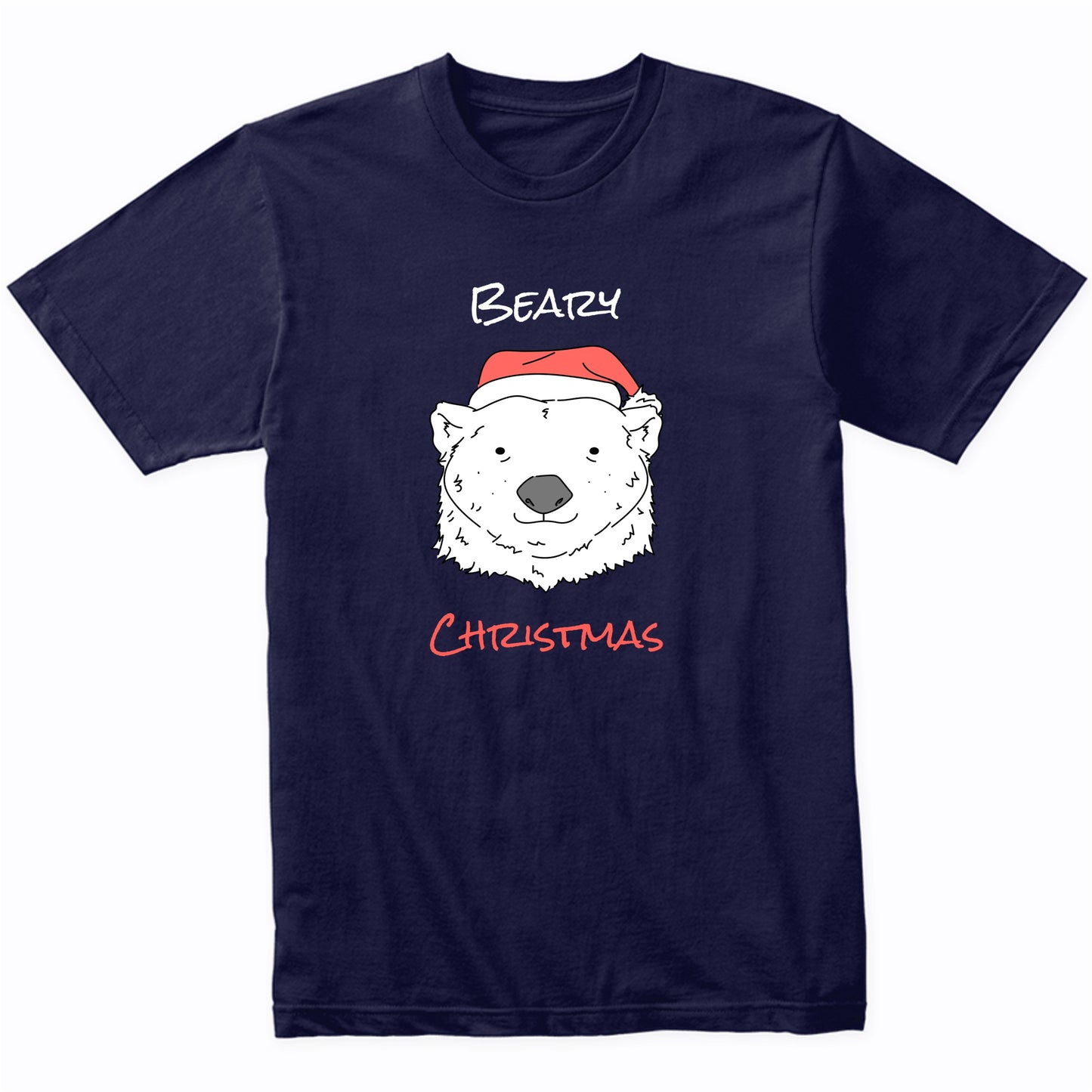 Beary Christmas Funny Polar Bear T-Shirt