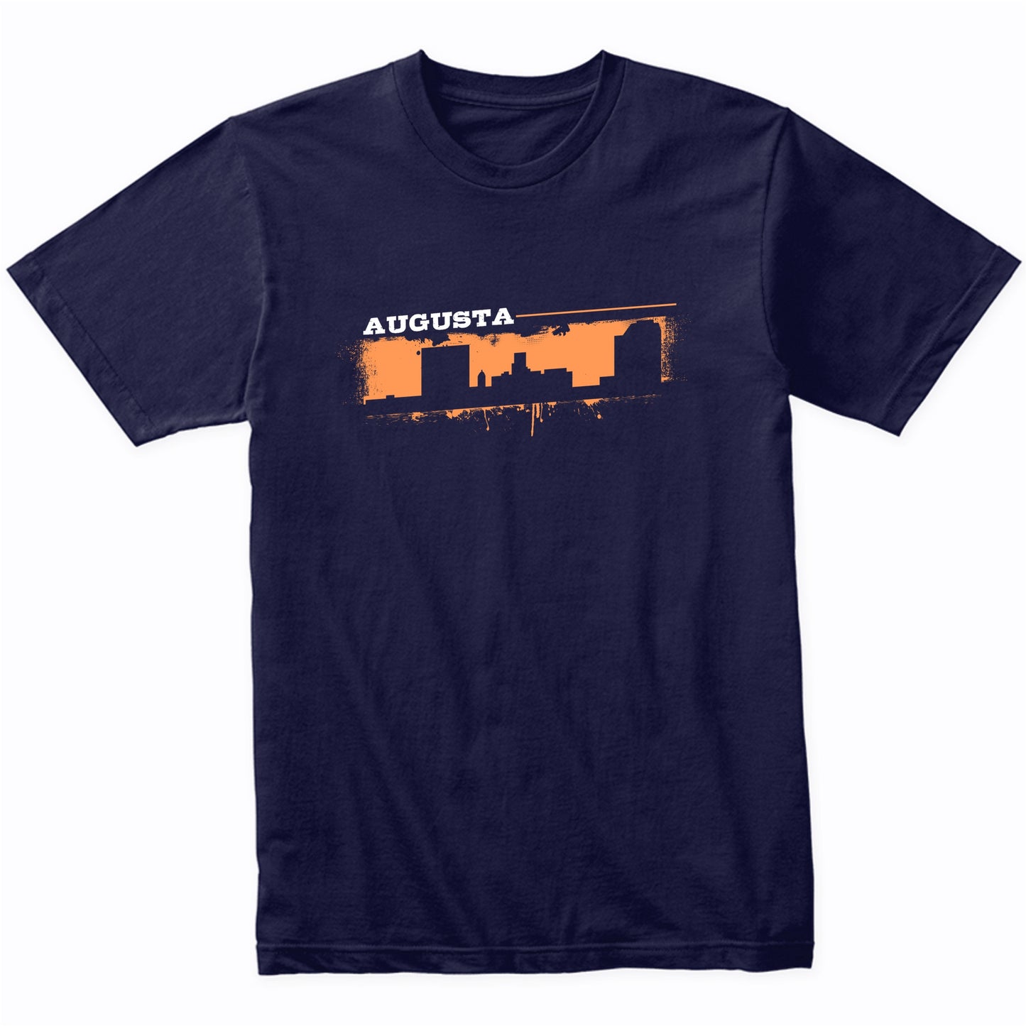 Augusta Georgia Skyline Retro Grafitti Style T-Shirt