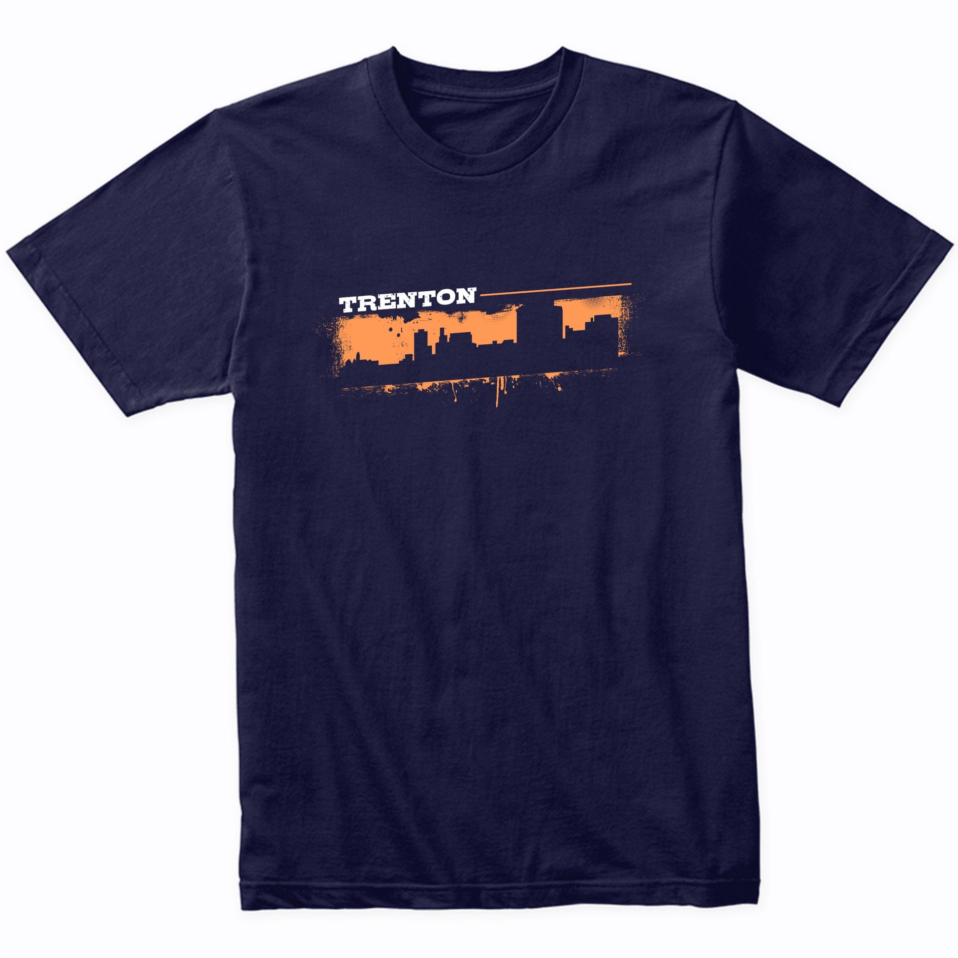 Trenton New Jersey Skyline Retro Grafitti Style T-Shirt
