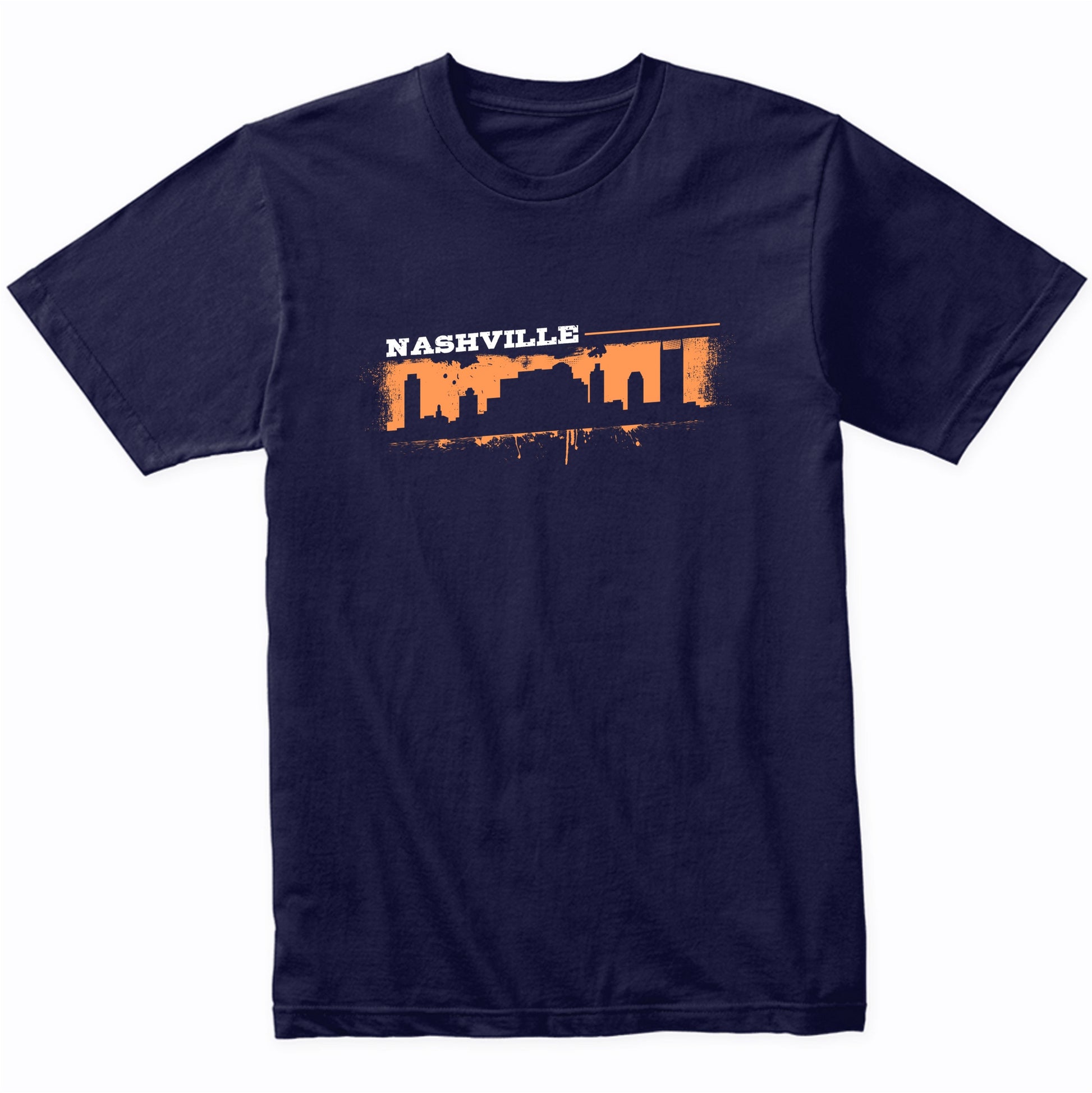 Nashville Tennessee Skyline Retro Grafitti Style T-Shirt