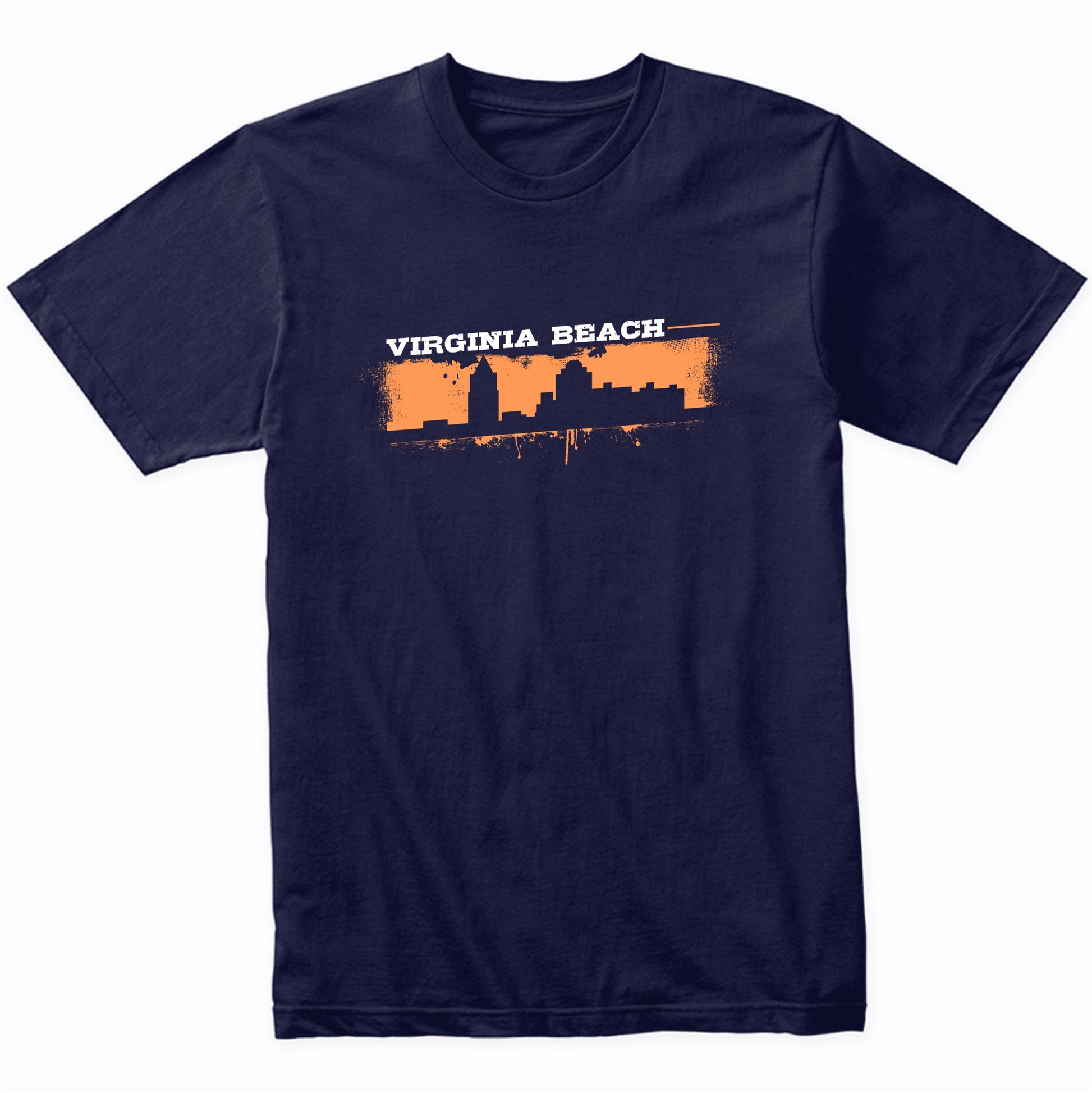 Virginia Beach Virginia Skyline Retro Grafitti Style T-Shirt