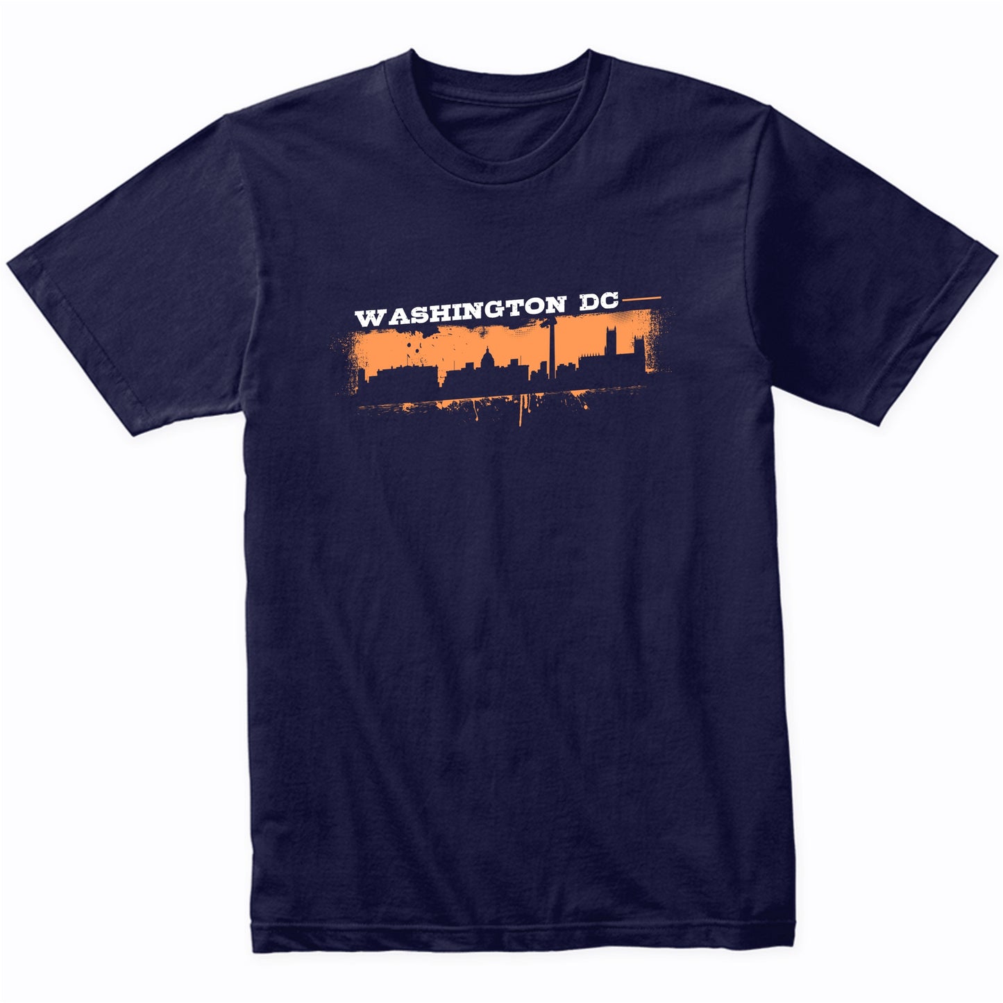 Washington DC Skyline Retro Grafitti Style T-Shirt
