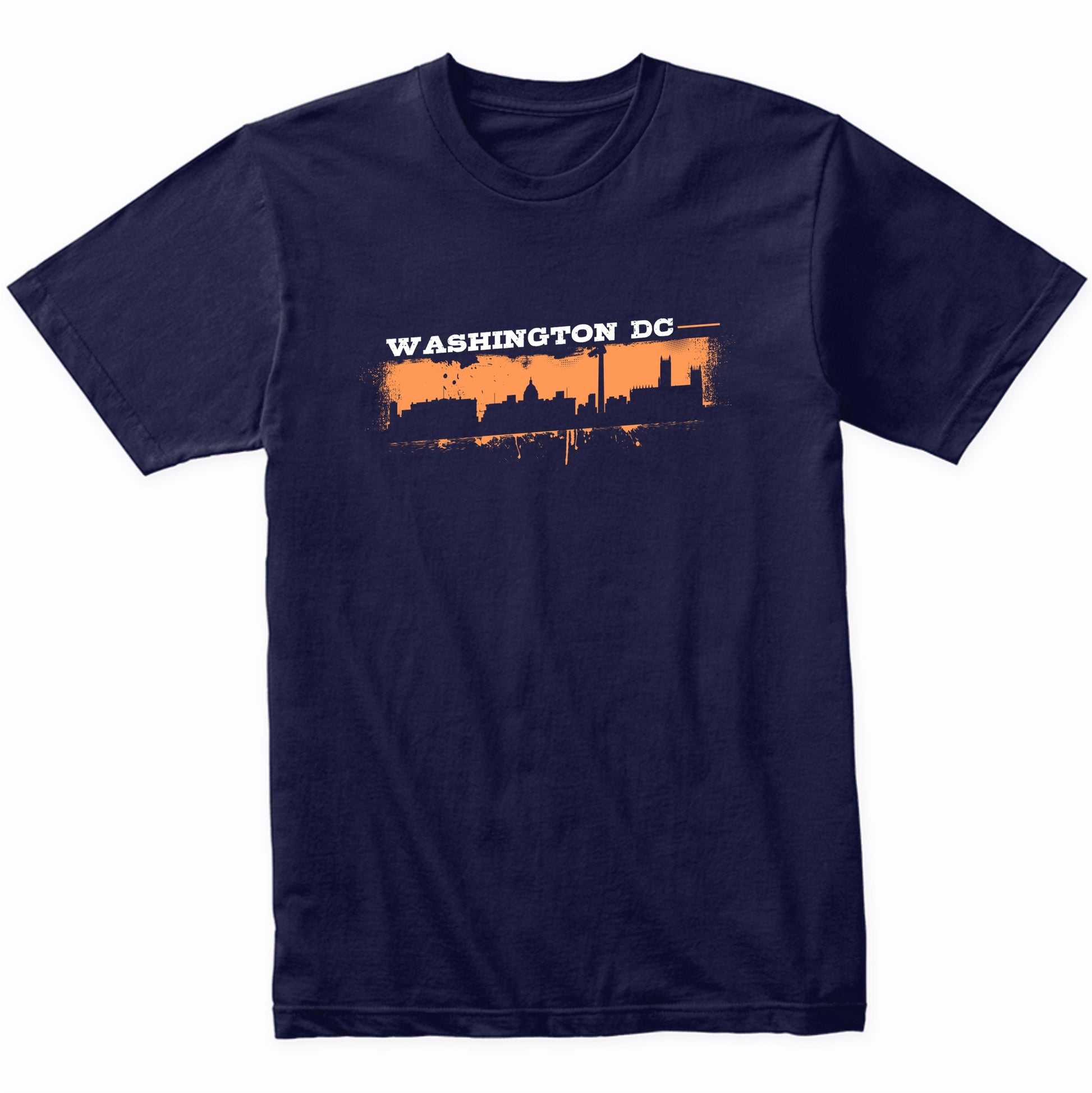 Washington DC Skyline Retro Grafitti Style T-Shirt