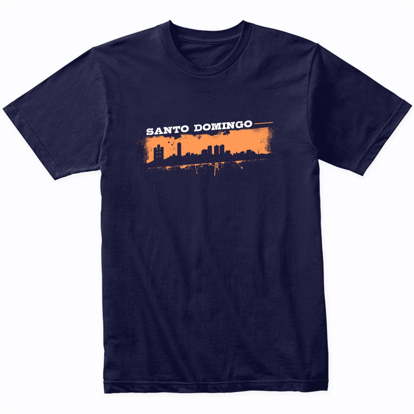 Santo Domingo Dominican Republic Skyline Retro Grafitti Style T-Shirt