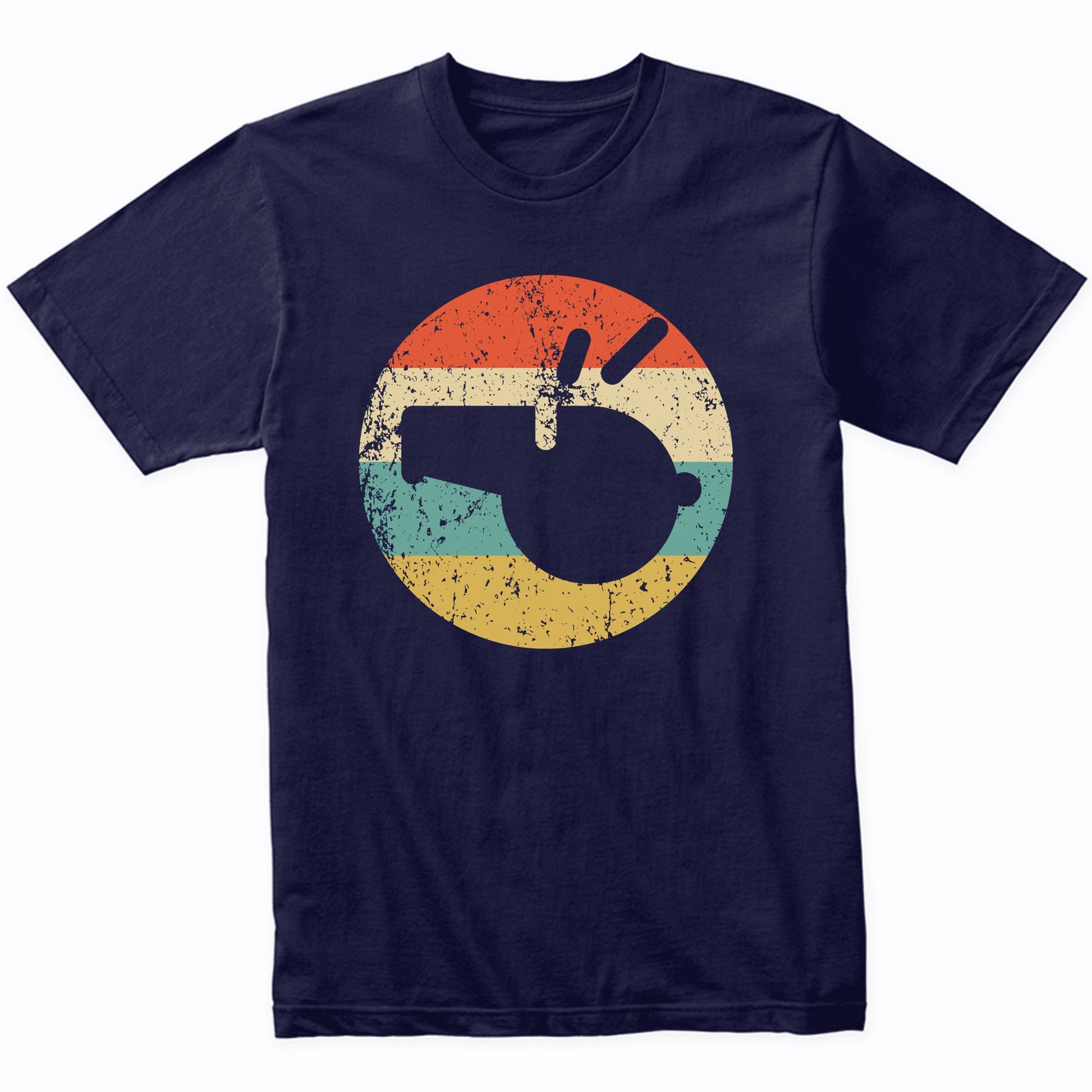 Referee Retro Ref Whistle Icon T-Shirt