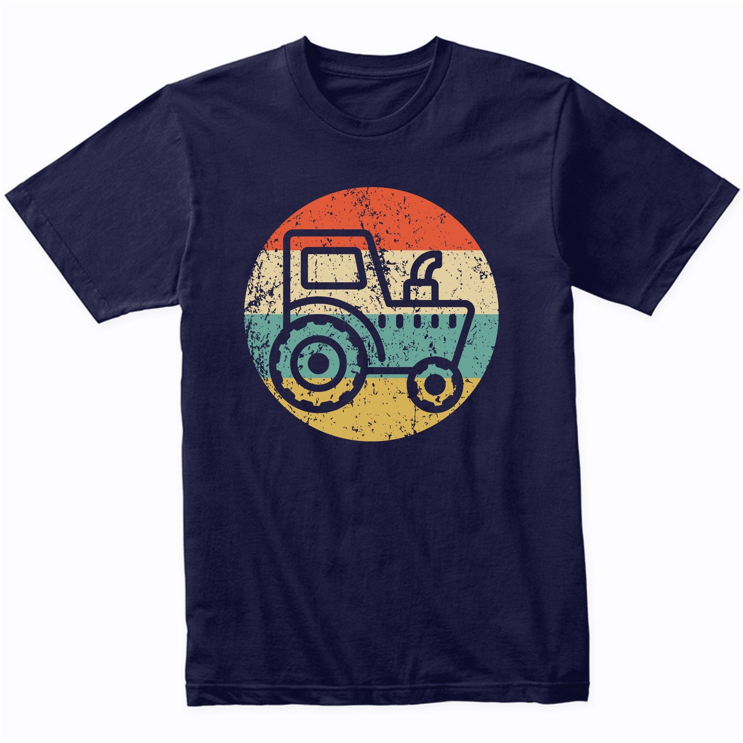 Farmer Retro Tractor Icon T-Shirt