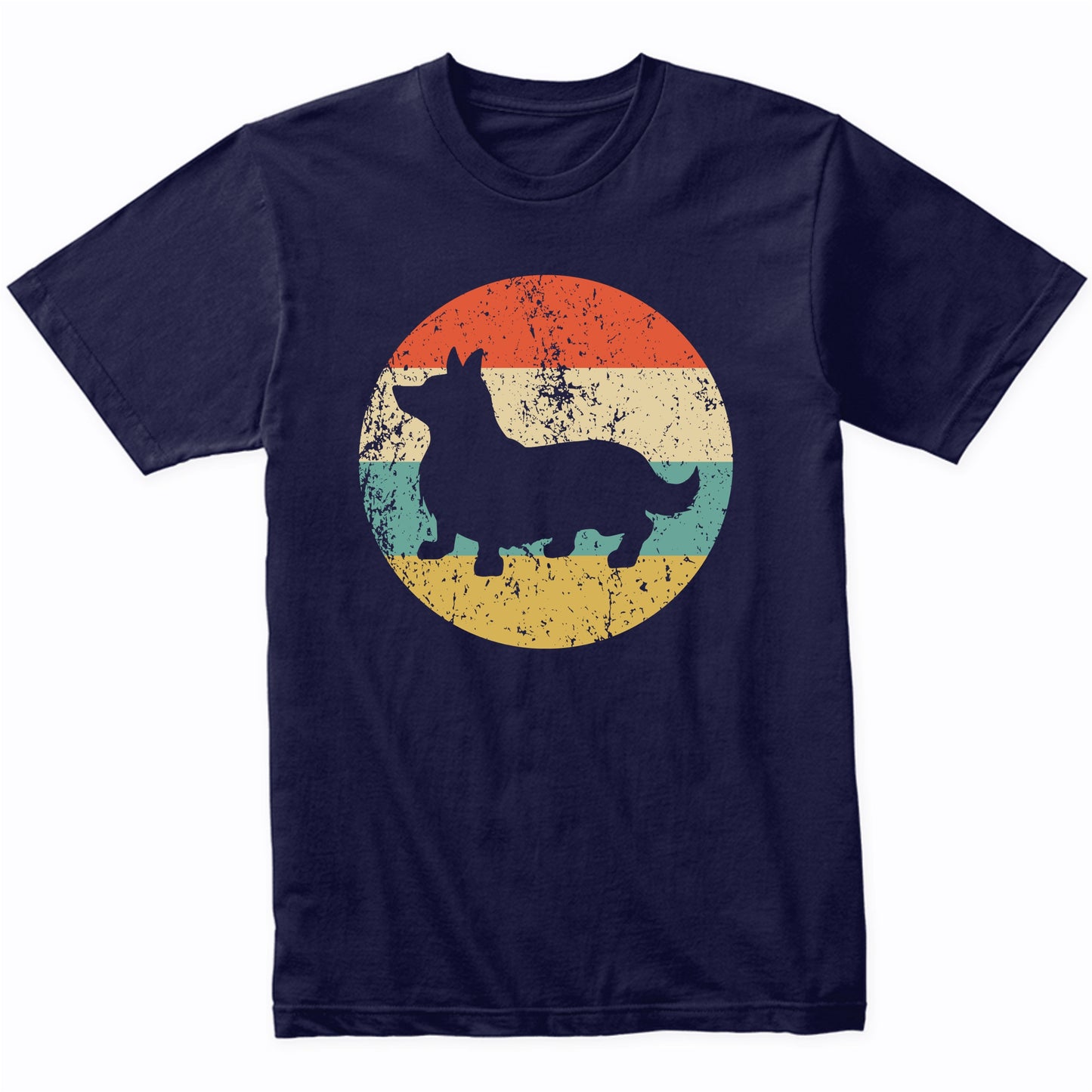 Retro Pembroke Welsh Corgi Dog Breed Icon T-Shirt