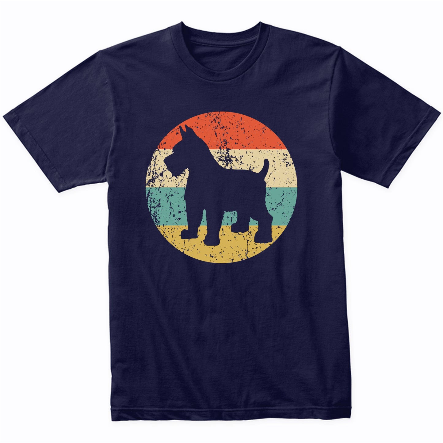 Retro Schnauzer Dog Breed Icon T-Shirt