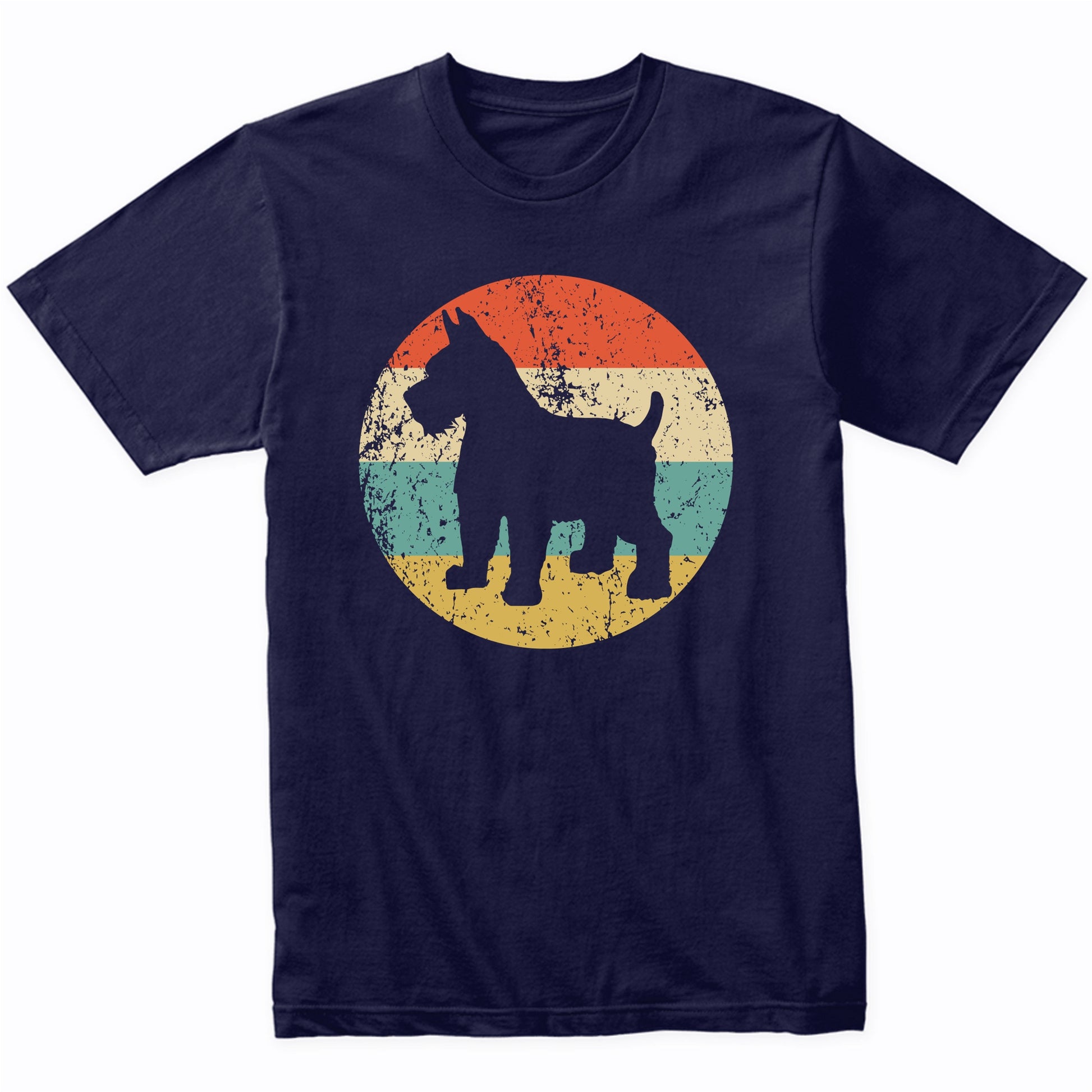 Retro Schnauzer Dog Breed Icon T-Shirt