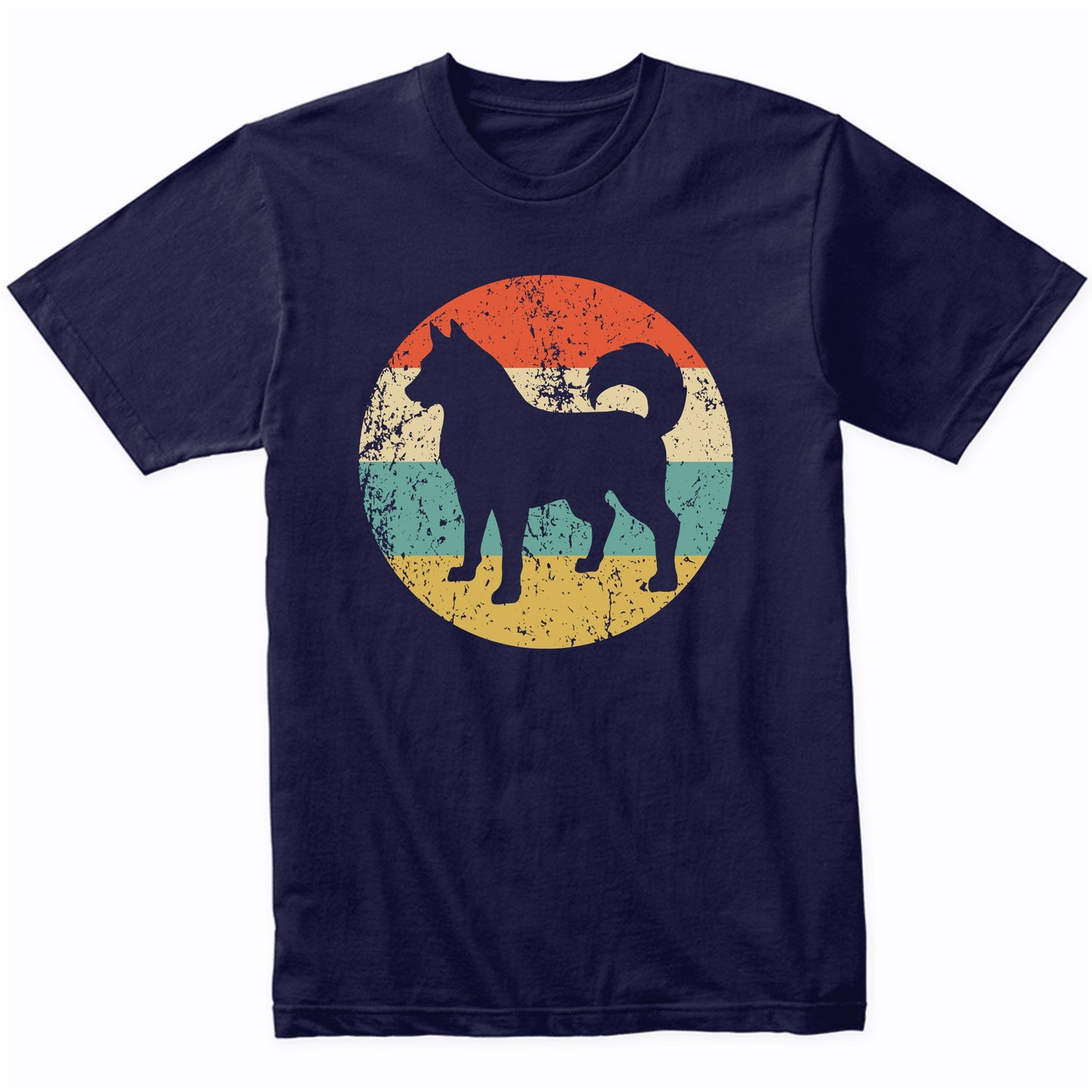 Retro Siberian Husky Dog Breed Icon T-Shirt