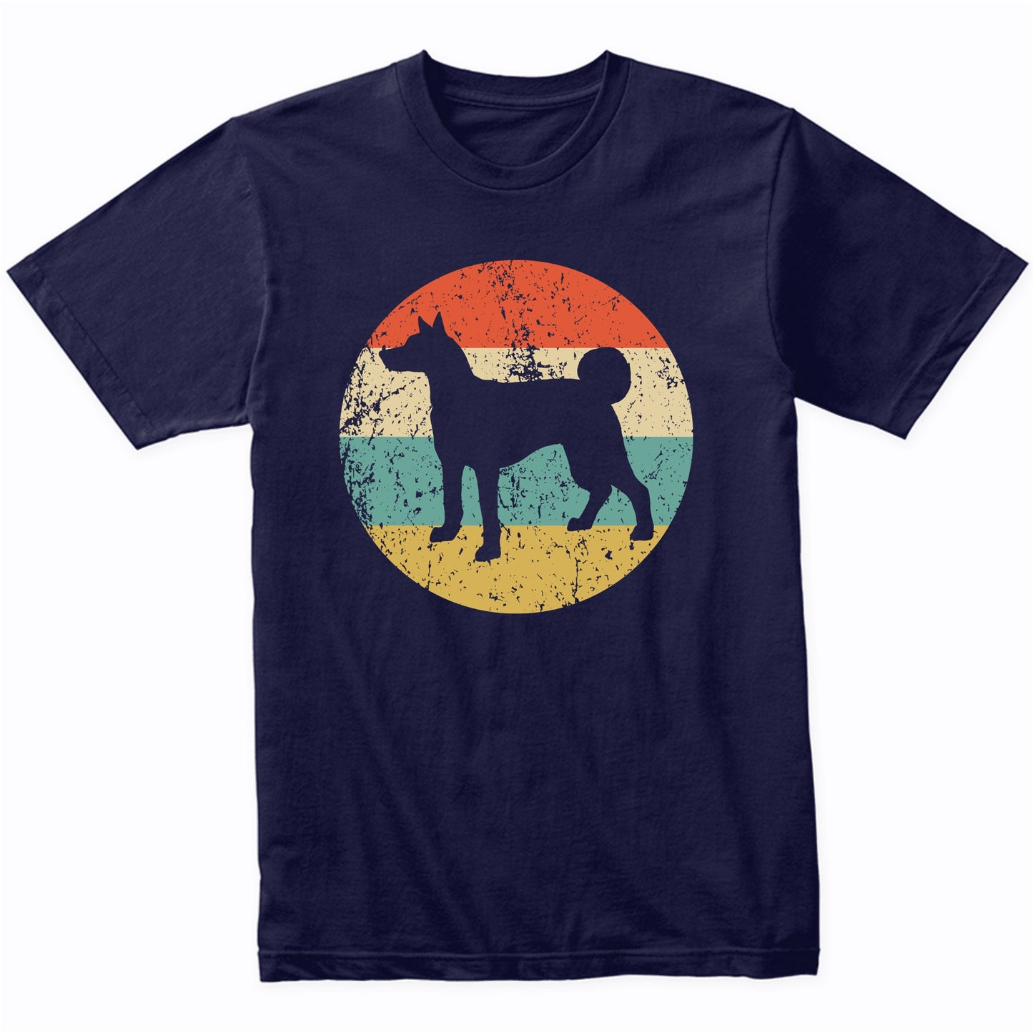 Retro Basenji Dog Breed Icon T-Shirt