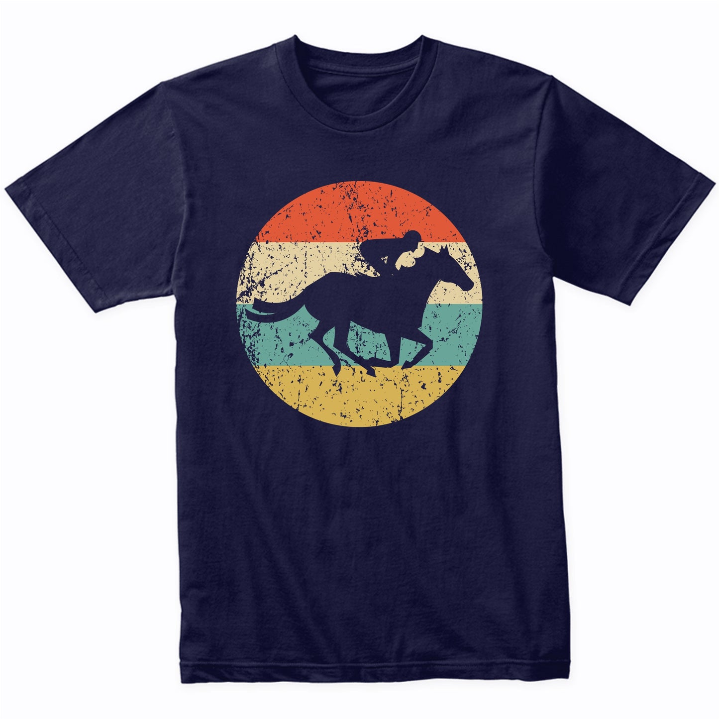 Horse Racing Shirt - Retro Horseback Rider Icon T-Shirt