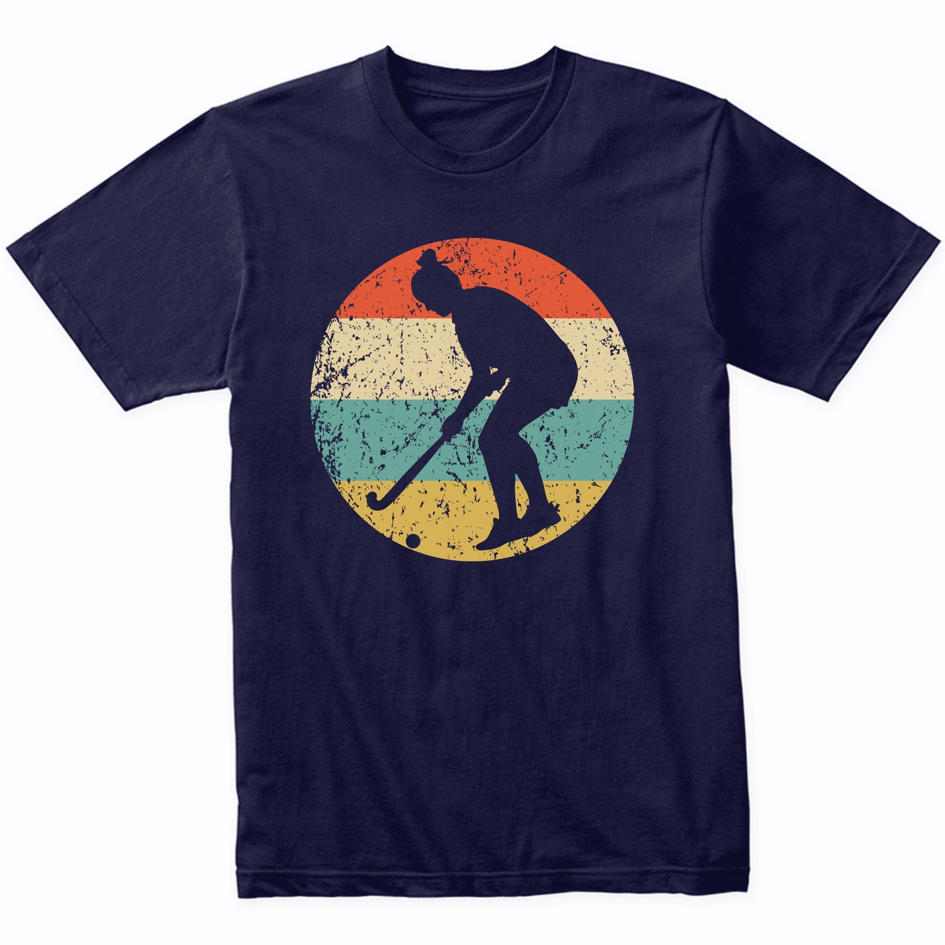 Field Hockey Shirt - Retro Field Hockey Player Icon T-Shirt