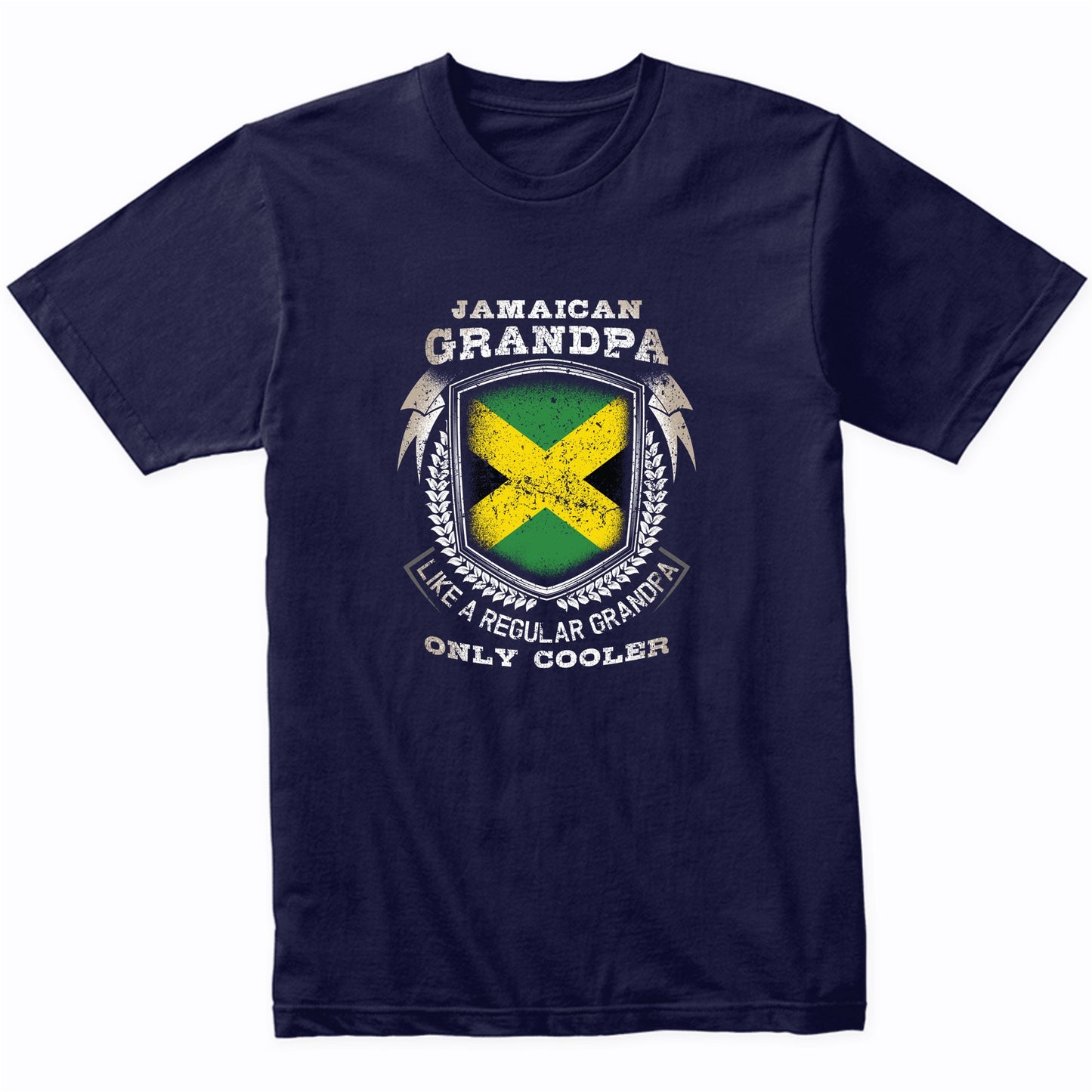 Jamaican Grandpa Like A Regular Grandpa Only Cooler Funny T-Shirt