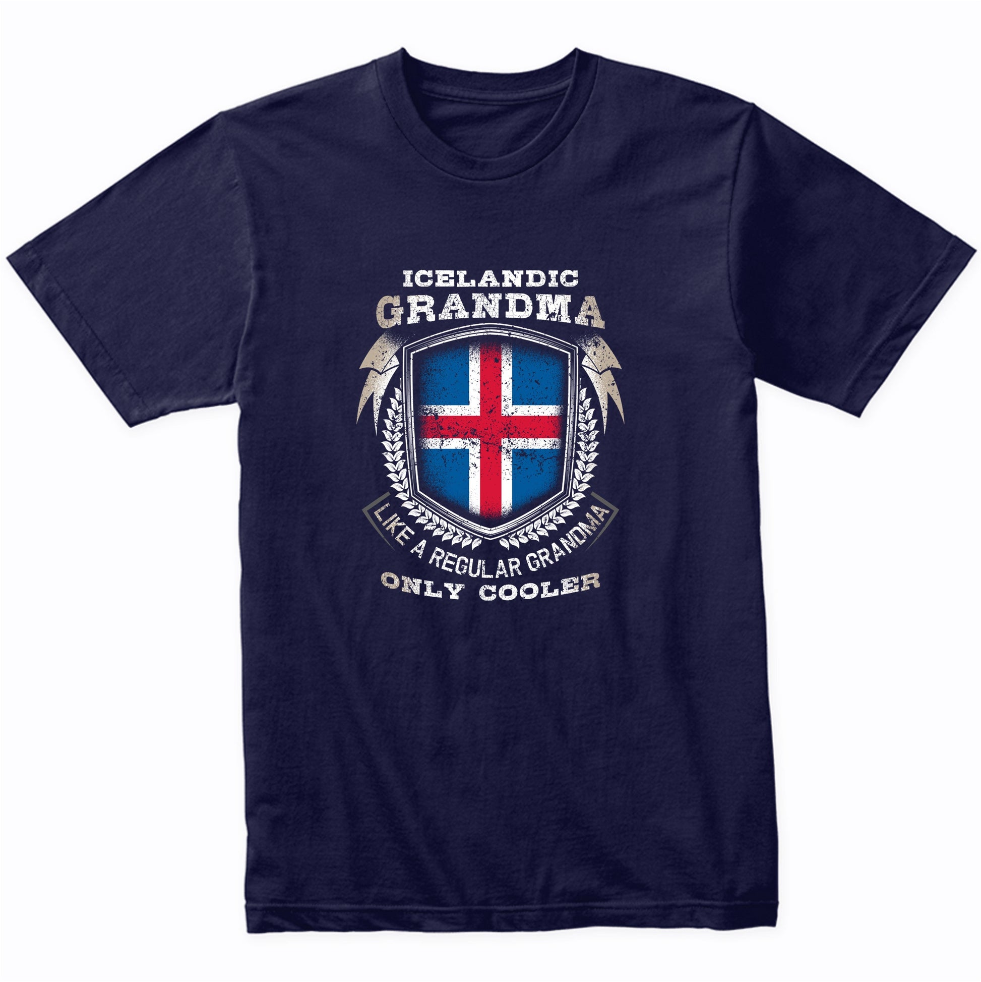 Icelandic Grandma Like A Regular Grandma Only Cooler Funny T-Shirt