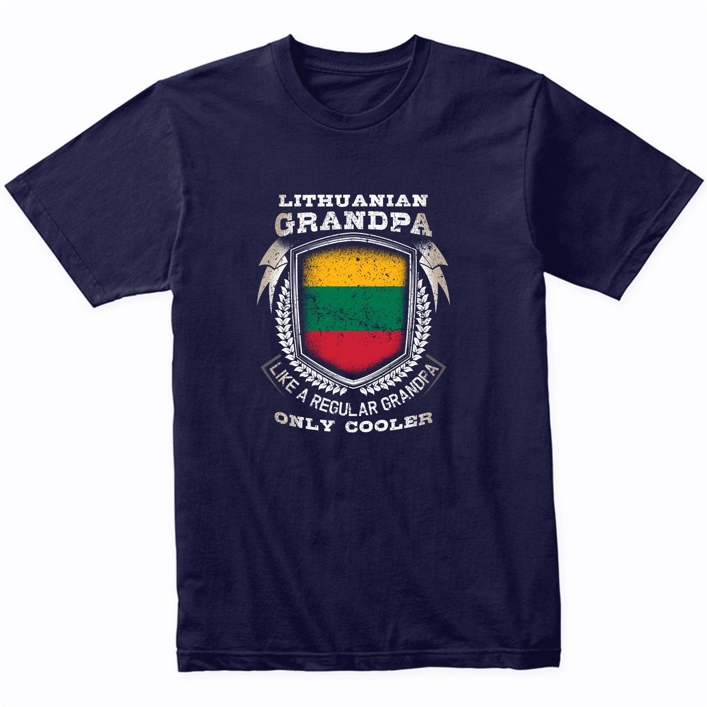 Lithuanian Grandpa Like A Regular Grandpa Only Cooler Funny T-Shirt