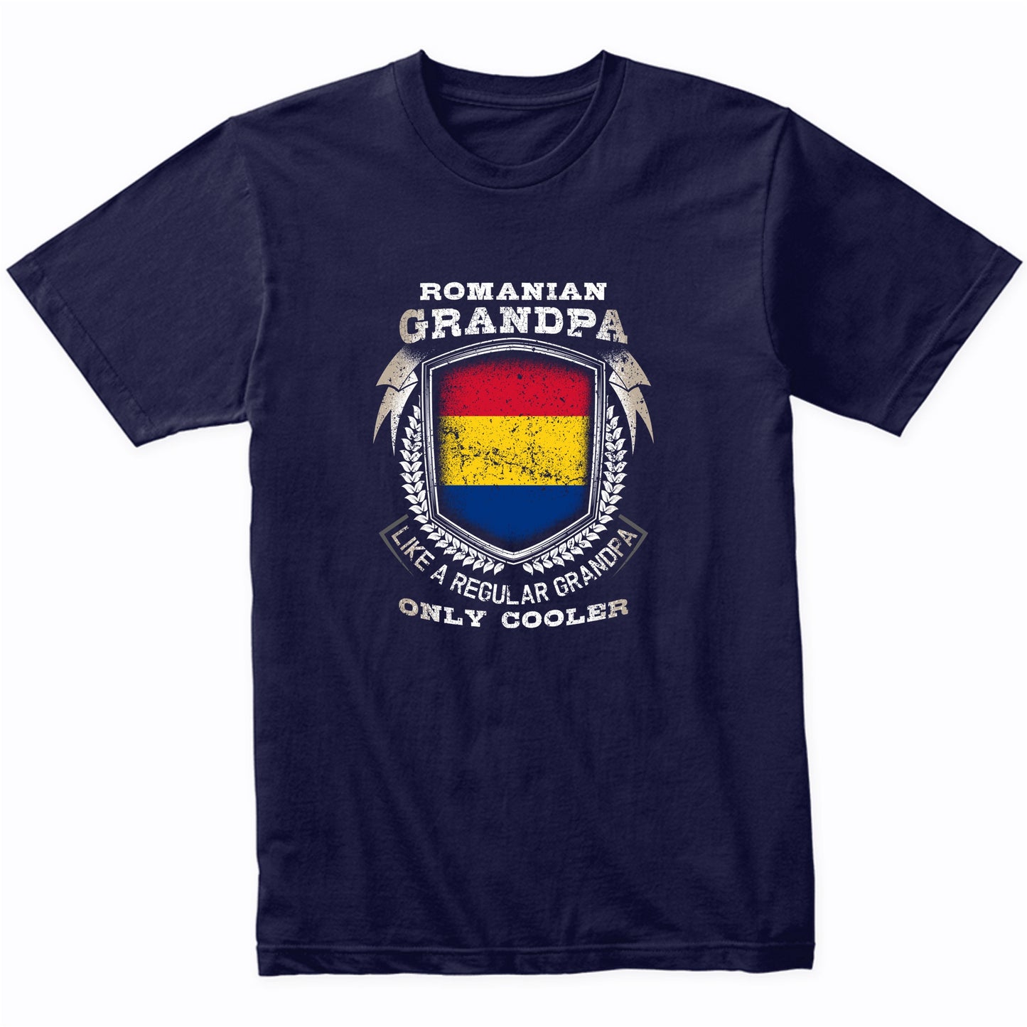 Romanian Grandpa Like A Regular Grandpa Only Cooler Funny T-Shirt