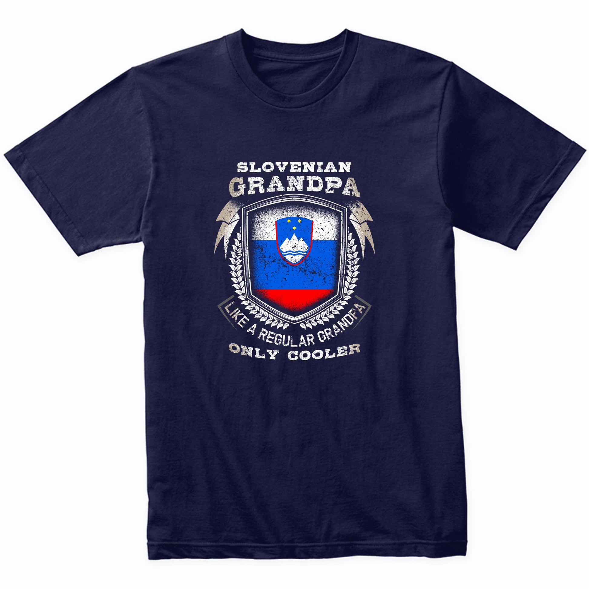 Slovenian Grandpa Like A Regular Grandpa Only Cooler Funny T-Shirt
