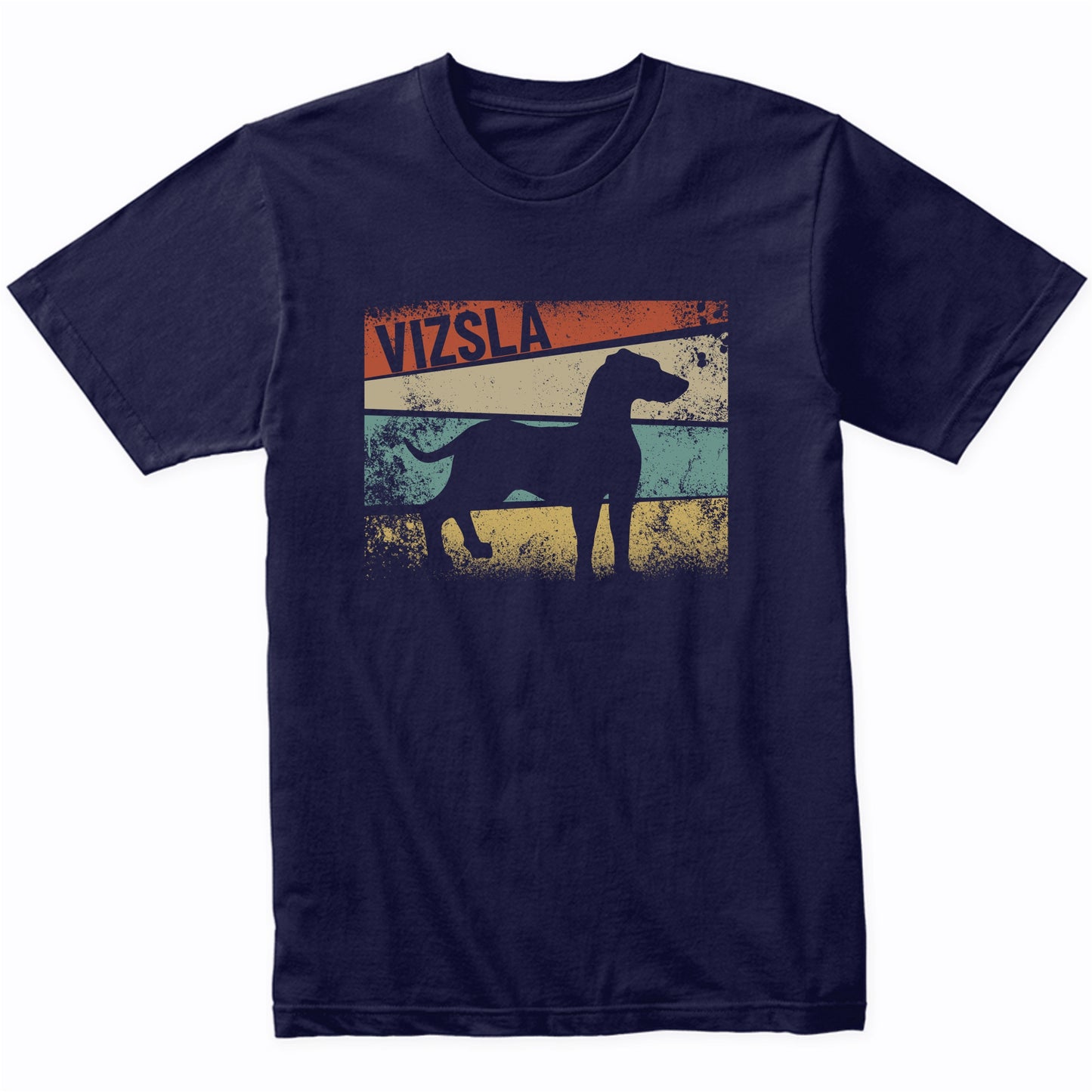 Retro Vizsla Dog Breed Silhouette Vizsla T-Shirt