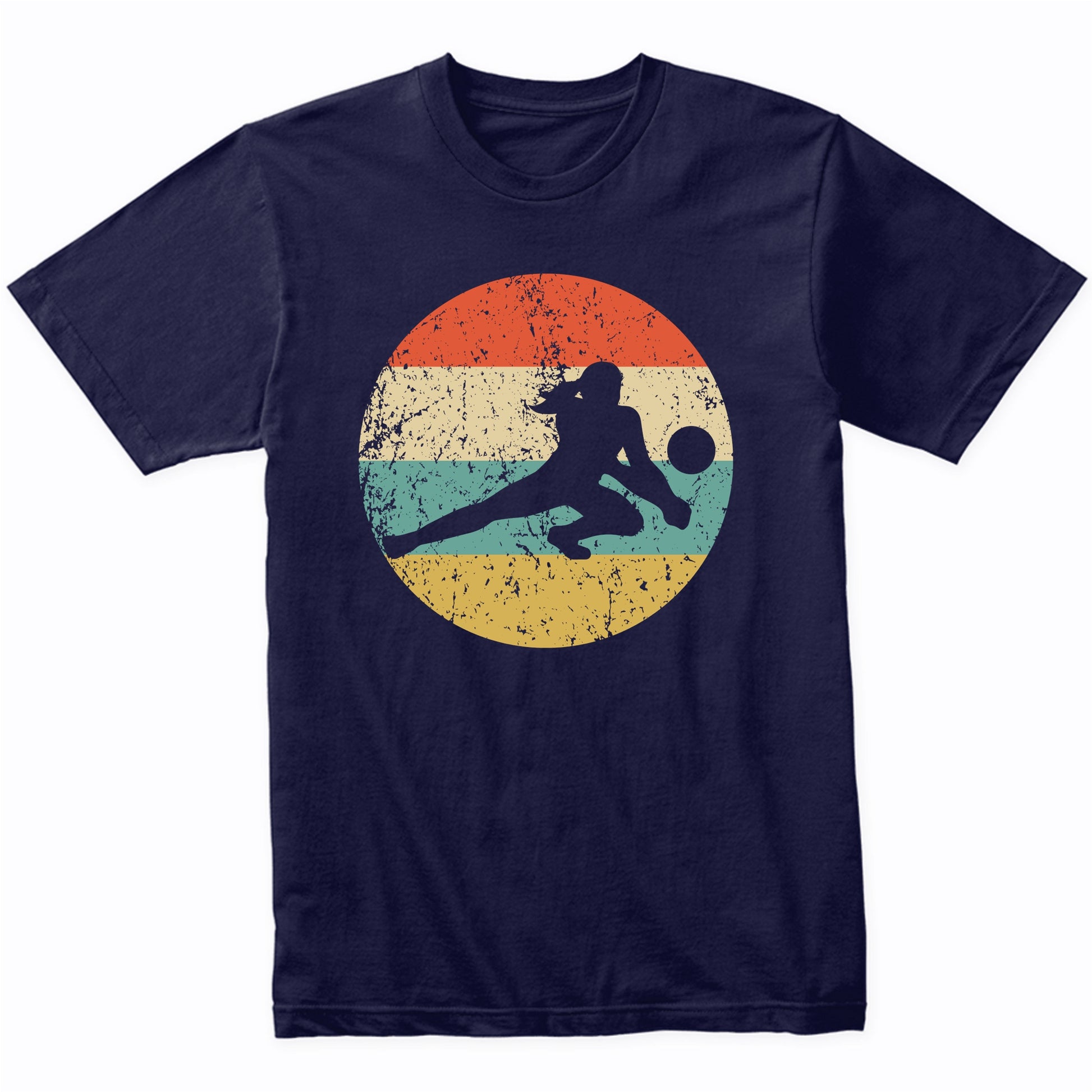 Retro Volleyball Dig 1960's 1970's Vintage Style Volleyball T-Shirt