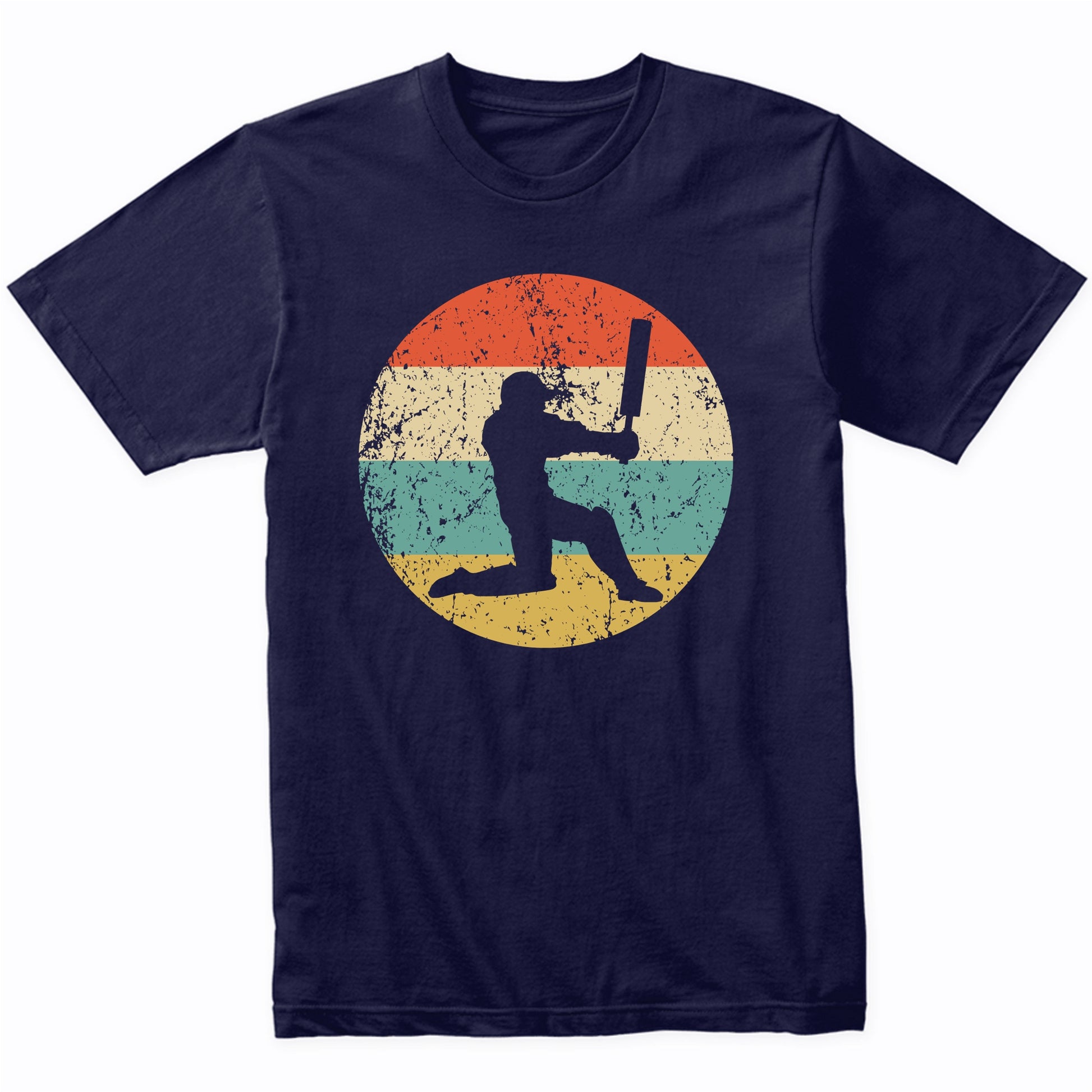Retro Cricket Player 1960's 1970's Vintage Style Cricket T-Shirt