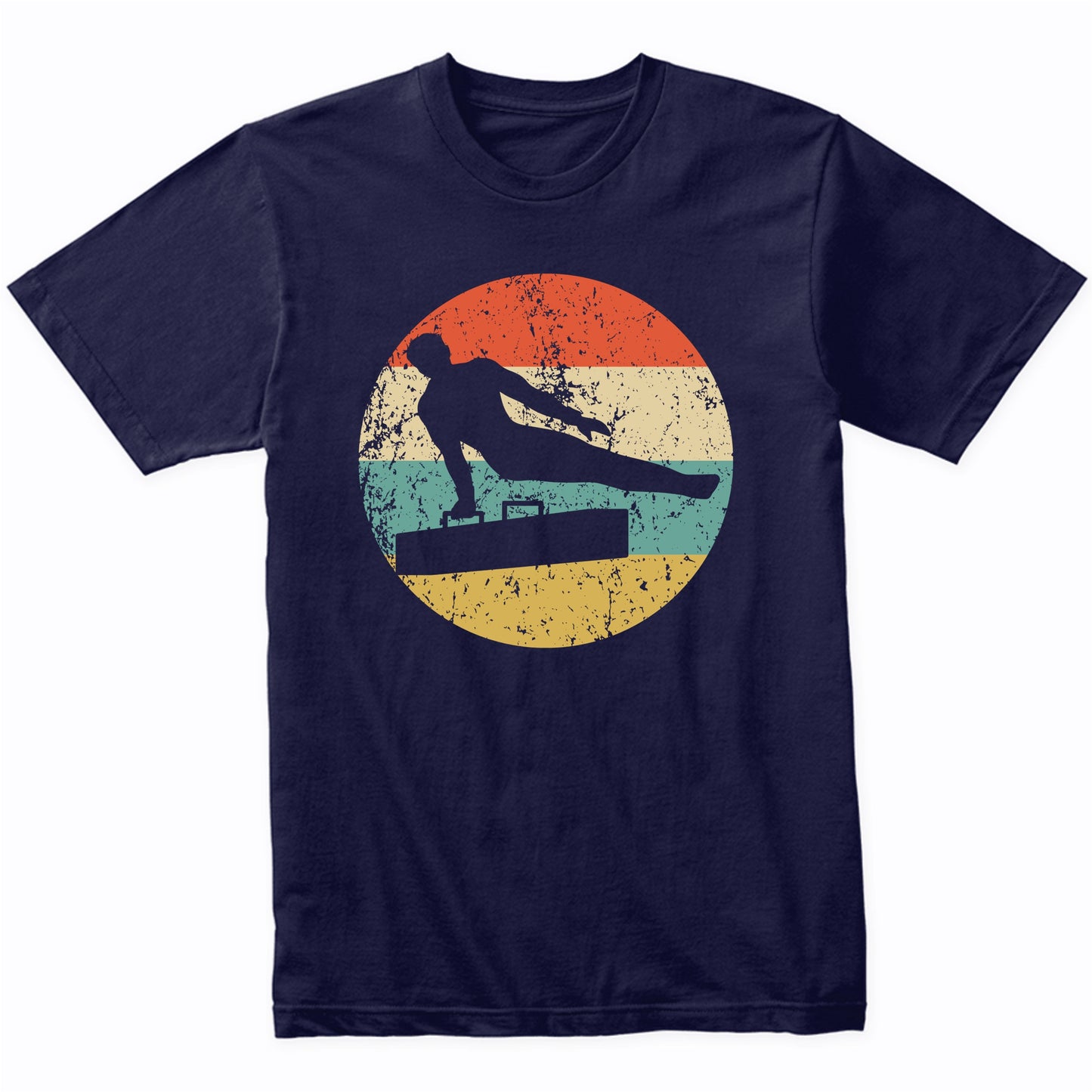 Retro Male Gymnast 1960's 1970's Vintage Style Gymnastics T-Shirt
