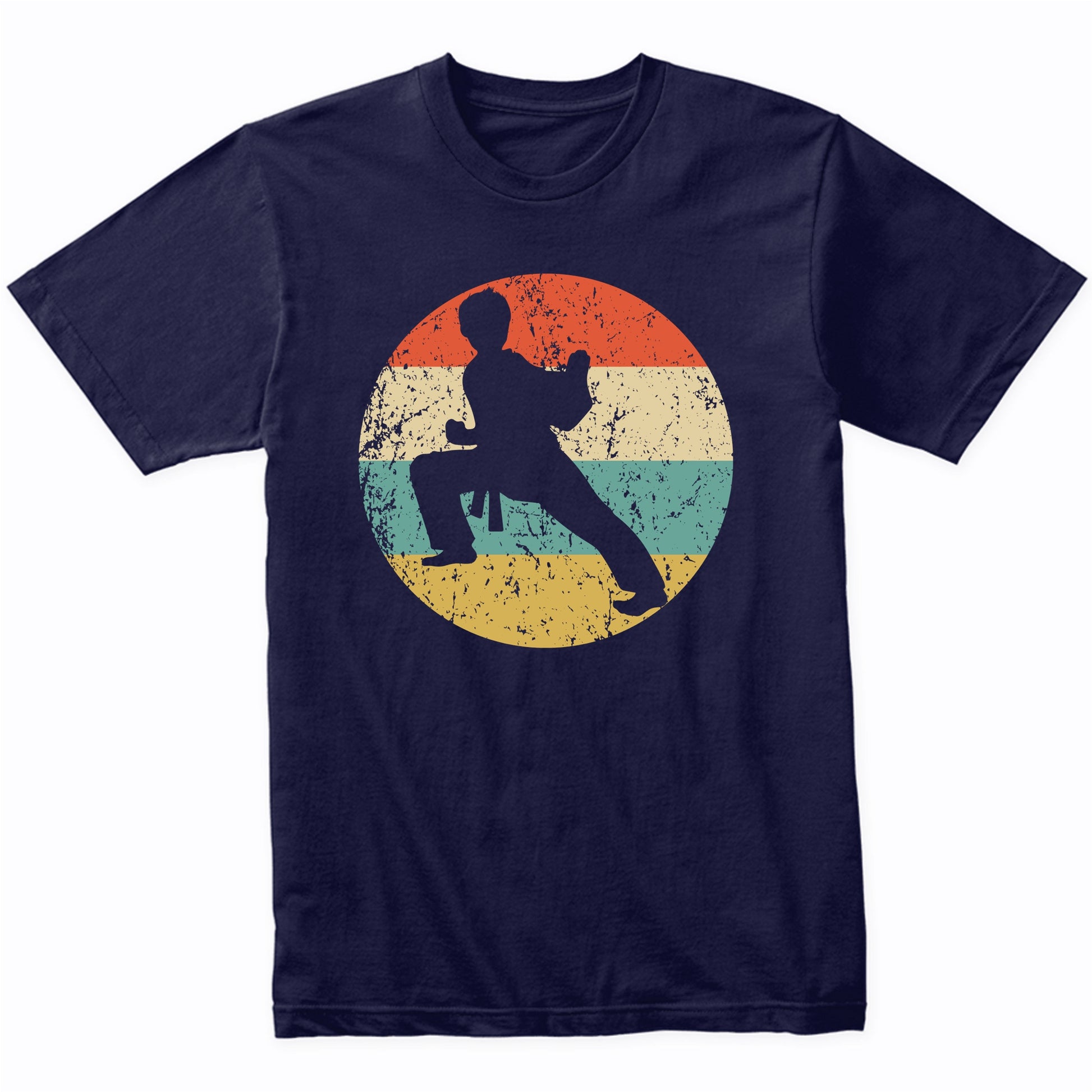 Retro Karate Pose 1960's 1970's Vintage Style Karate T-Shirt