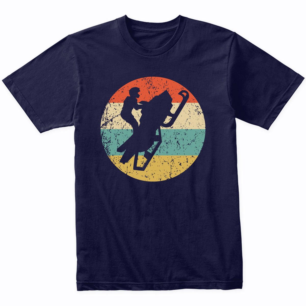 Retro Snowmobile 1960's 1970's Vintage Style Snowmobiling T-Shirt