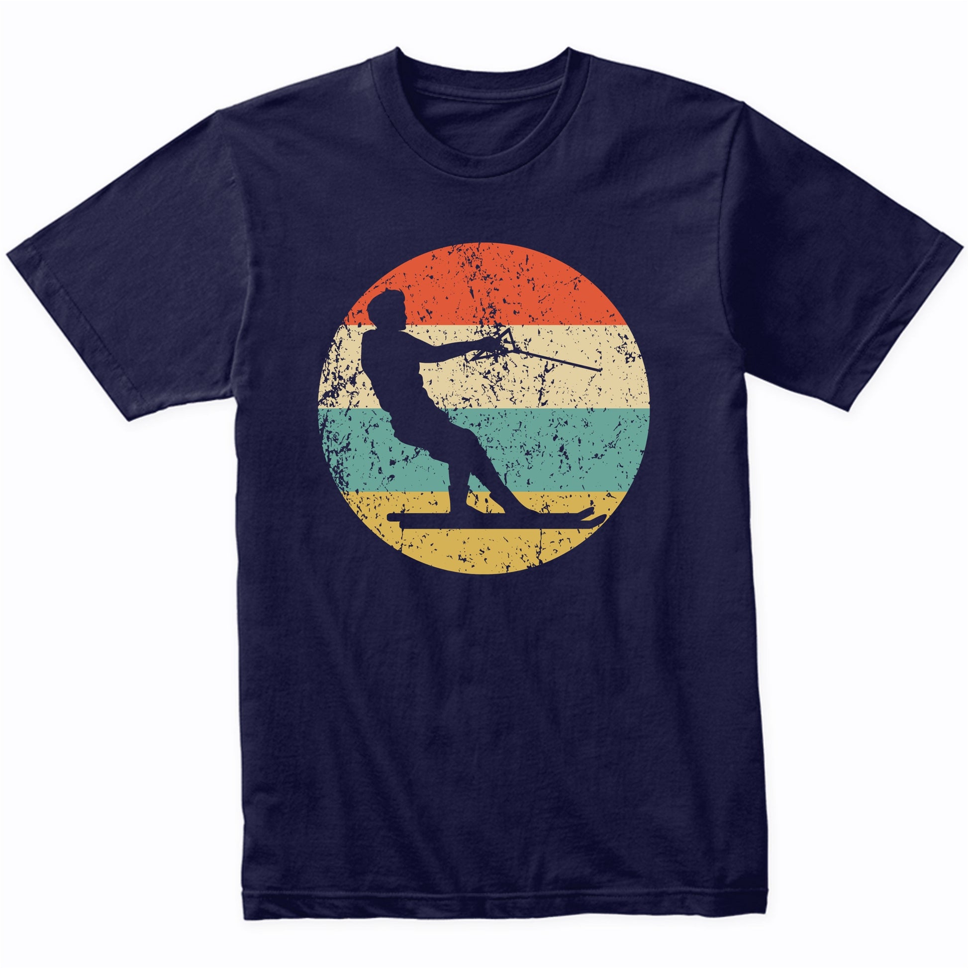 Retro Waterskier 1960's 1970's Vintage Style Waterskiing T-Shirt