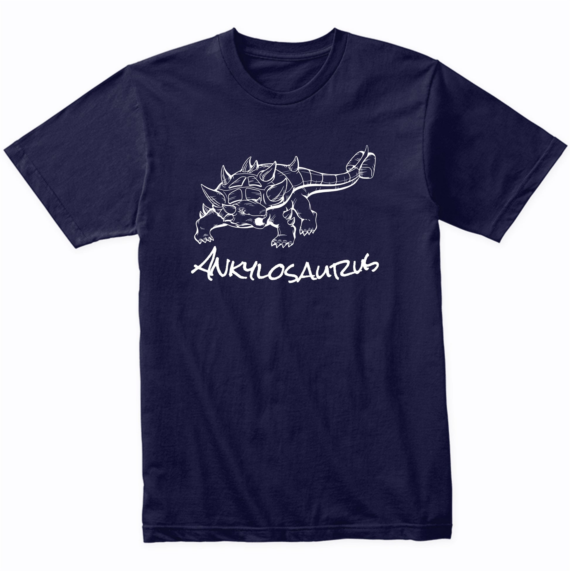Ankylosaurus Sketch Cool Prehistoric Animal Dinosaur T-Shirt