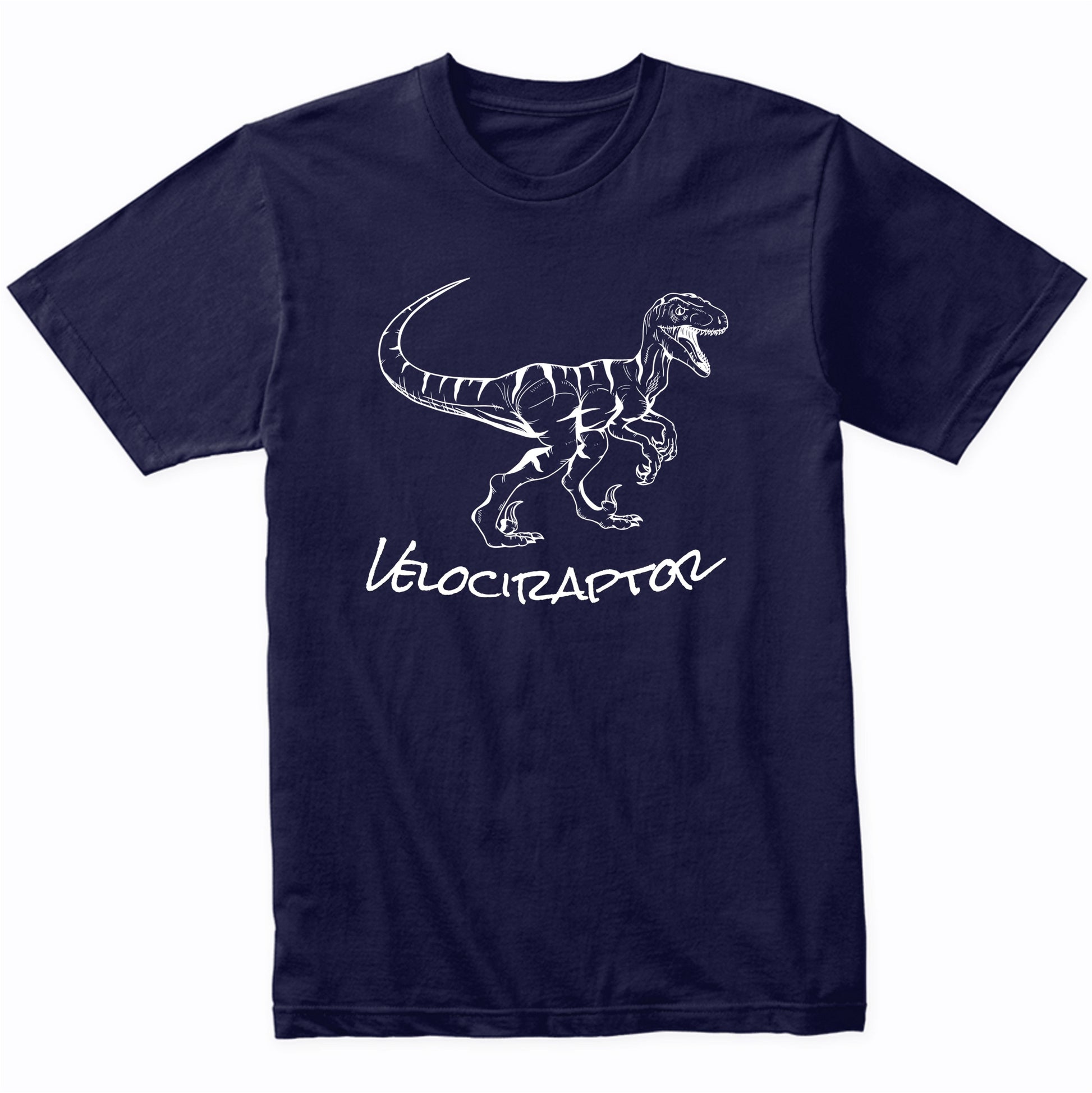 Velociraptor Sketch Cool Prehistoric Animal Raptor Dinosaur T-Shirt