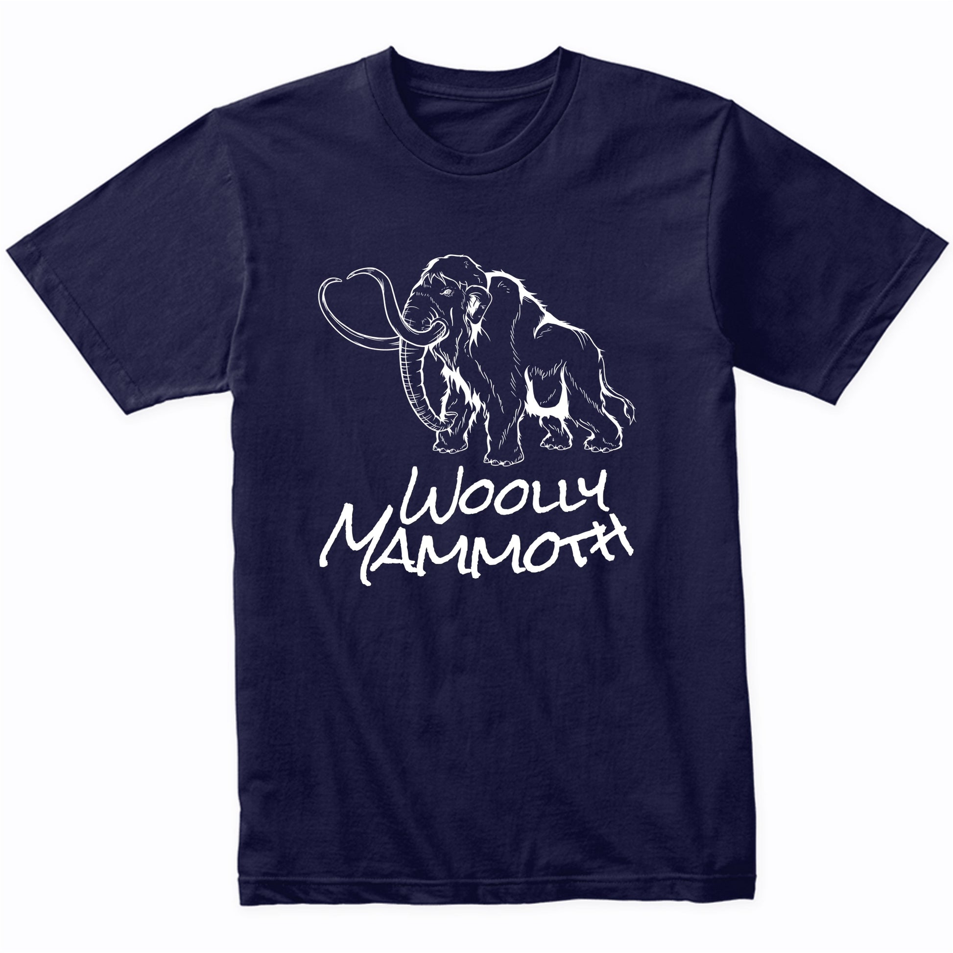 Woolly Mammoth Sketch Cool Prehistoric Animal T-Shirt