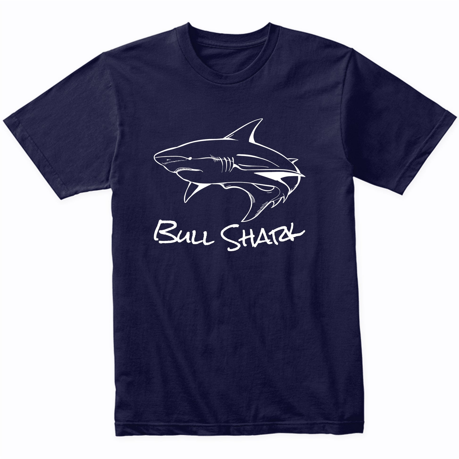 Bull Shark Sketch Cool Shark T-Shirt