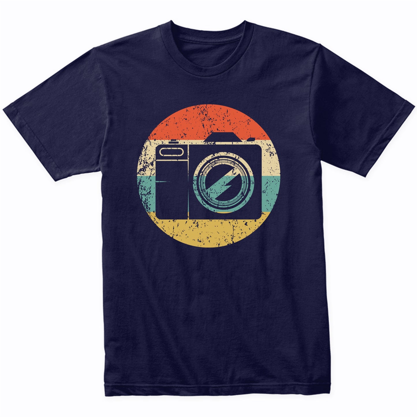 Camera Silhouette Retro Photographer T-Shirt
