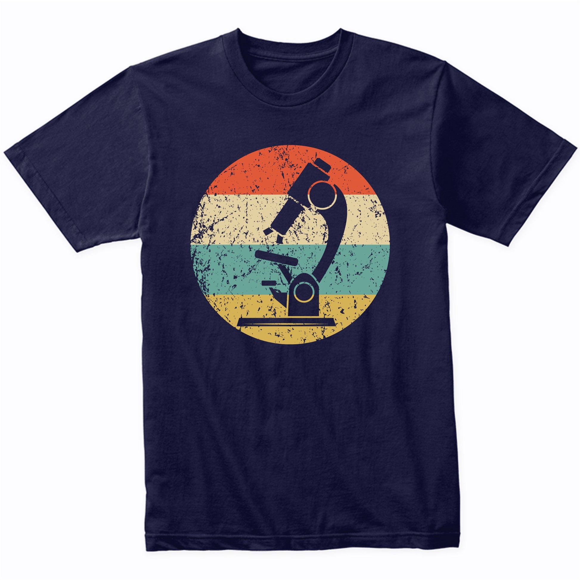 Biology Science Microscope Retro Scientist Biologist T-Shirt