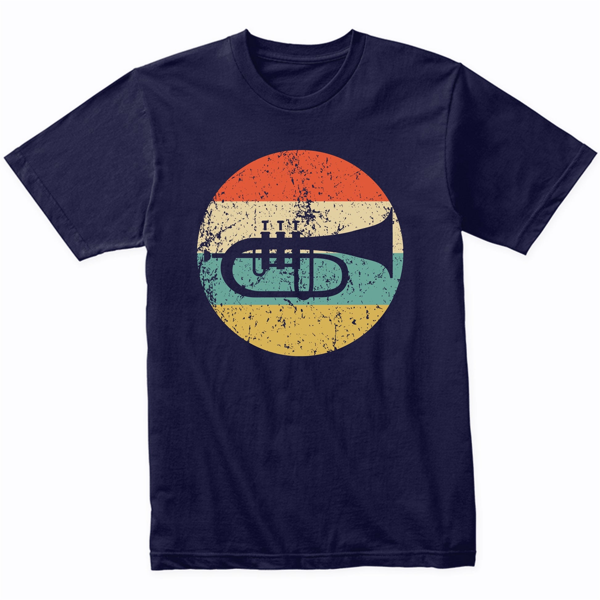 Flugelhorn Trumpet Retro Music Musician Musical Instrument T-Shirt