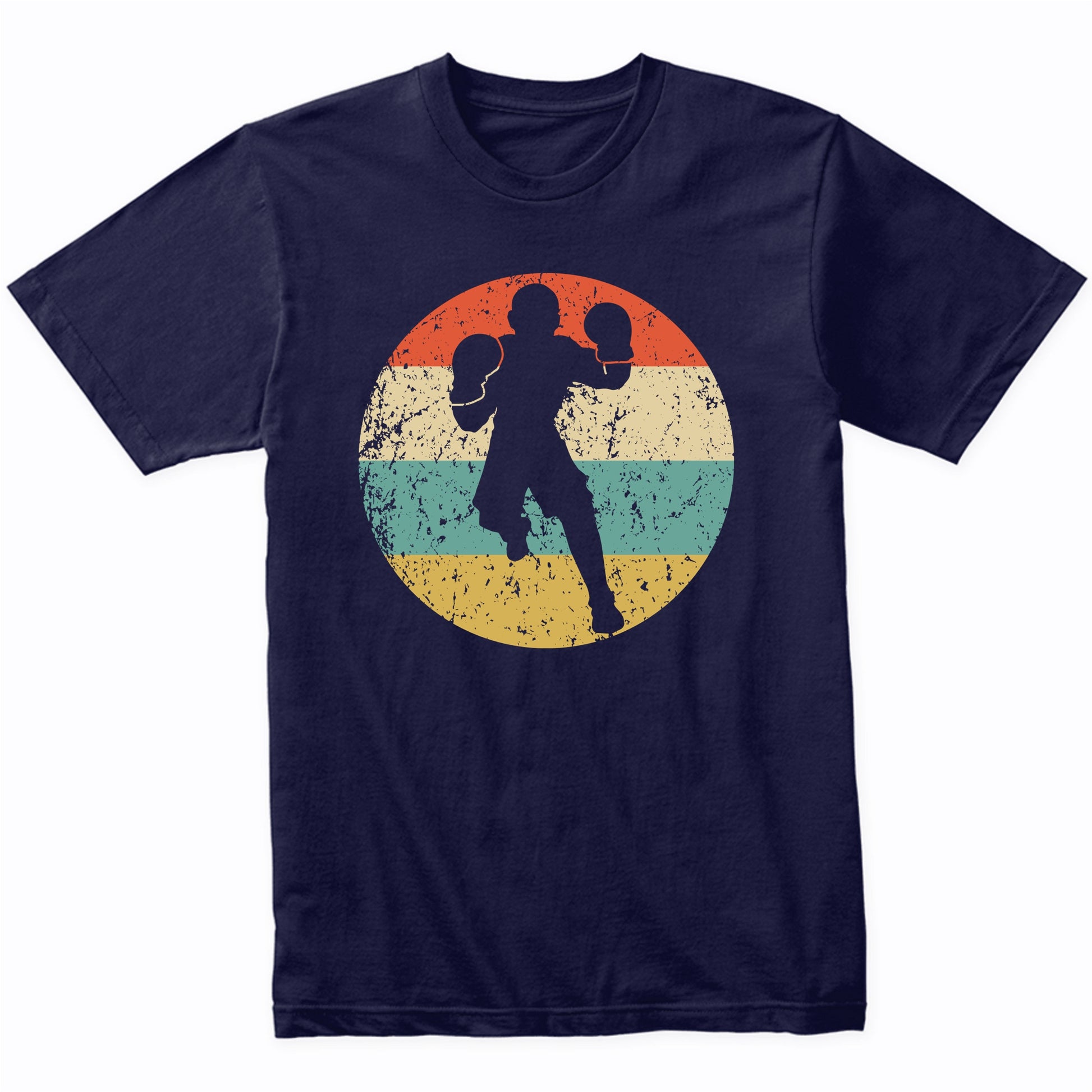 Boxer Boxing Silhouette Retro Sports T-Shirt