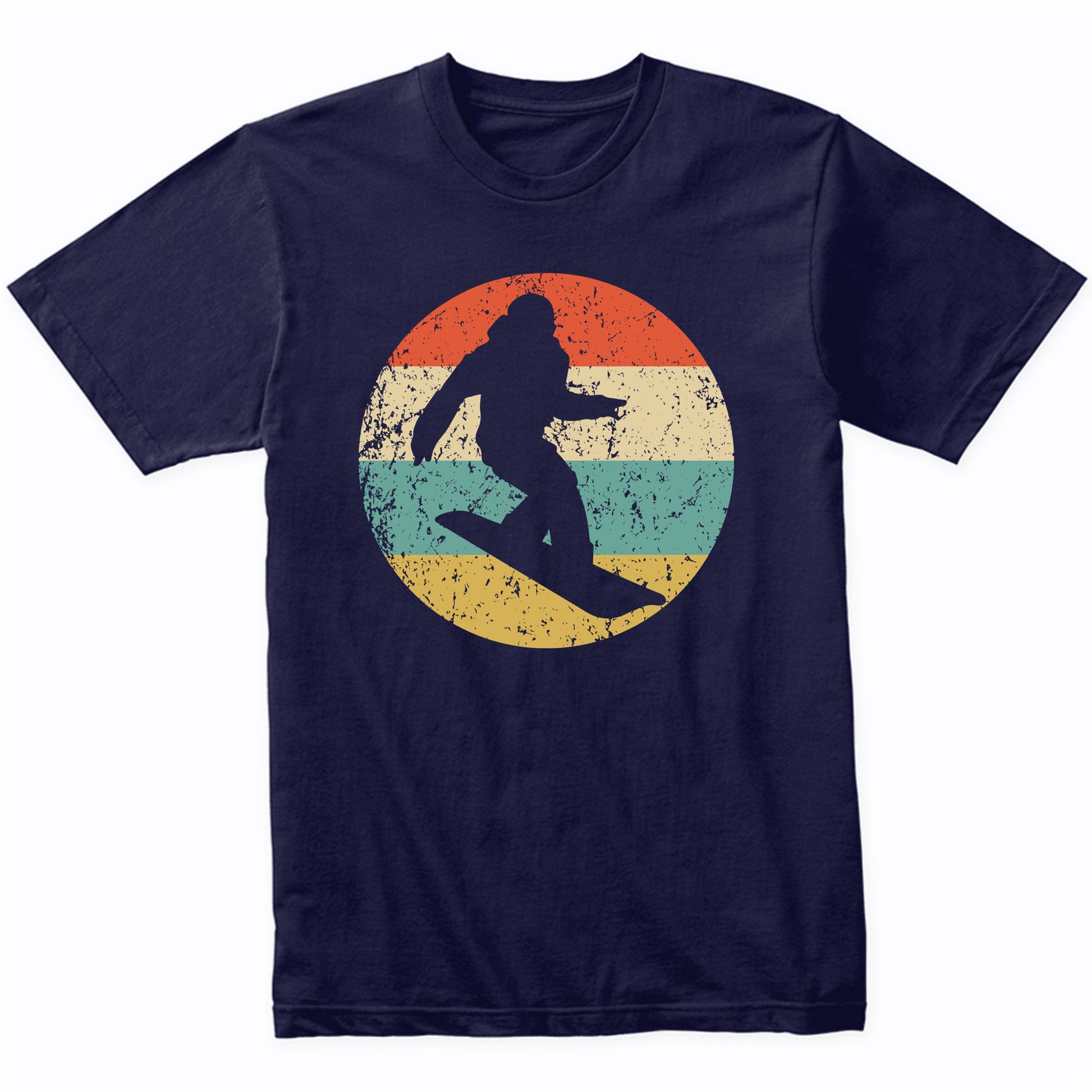 Snowboarding Snowboarder Silhouette Retro Snowboard T-Shirt