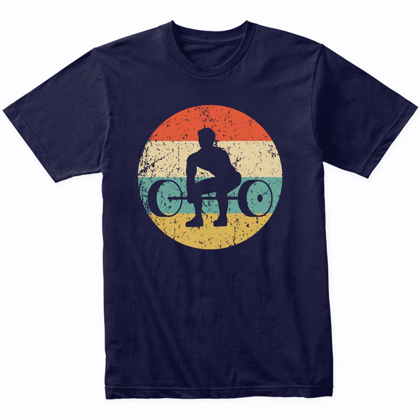 Weightlifting Powerlifting Retro Fitness Weightlifter T-Shirt