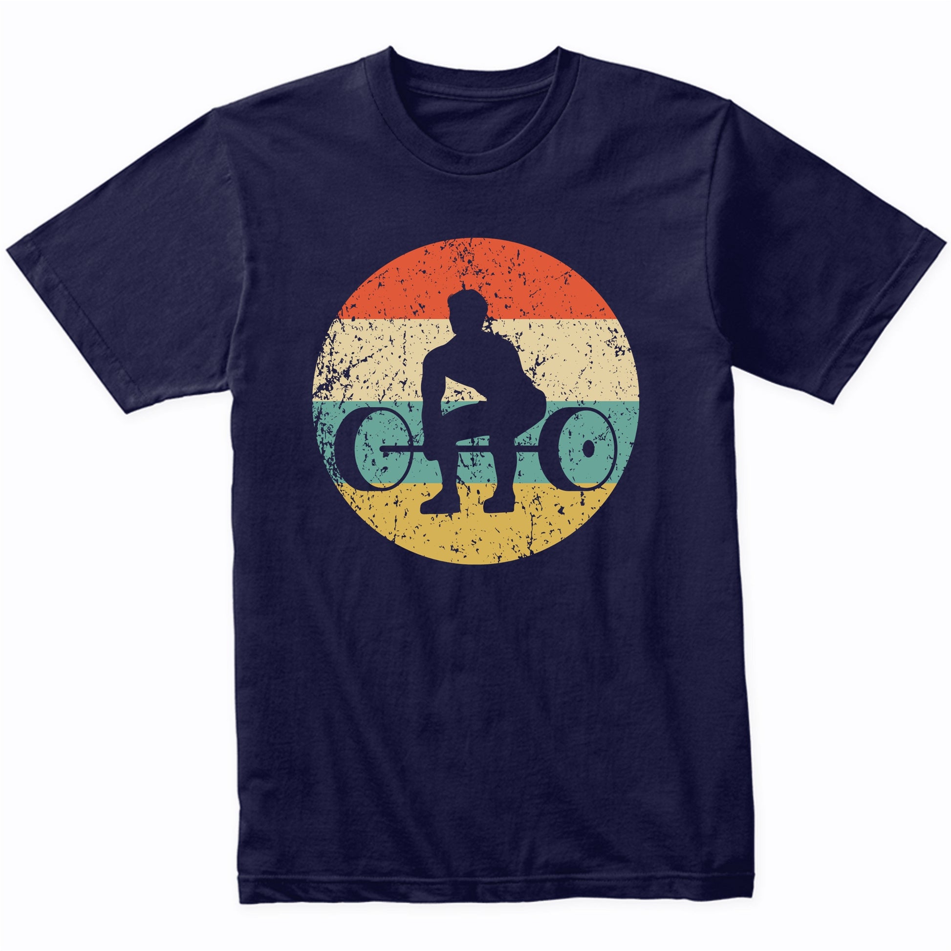 Weightlifting Powerlifting Retro Fitness Weightlifter T-Shirt