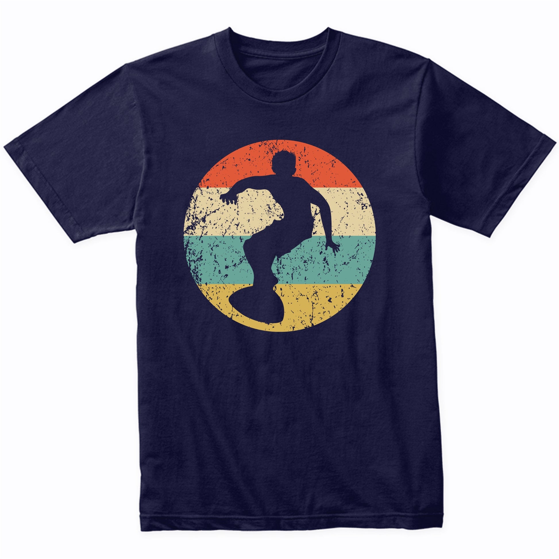 Surfer Silhouette Retro Surfing T-Shirt