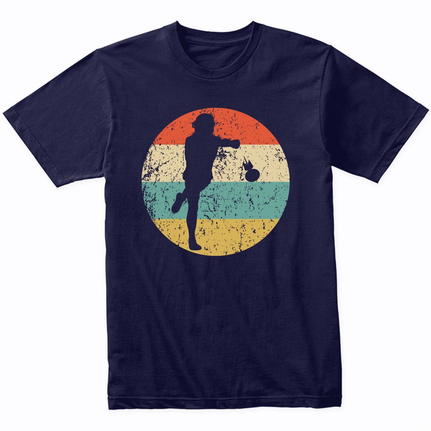 Lawn Darts Player Silhouette Retro Lawn Darts T-Shirt